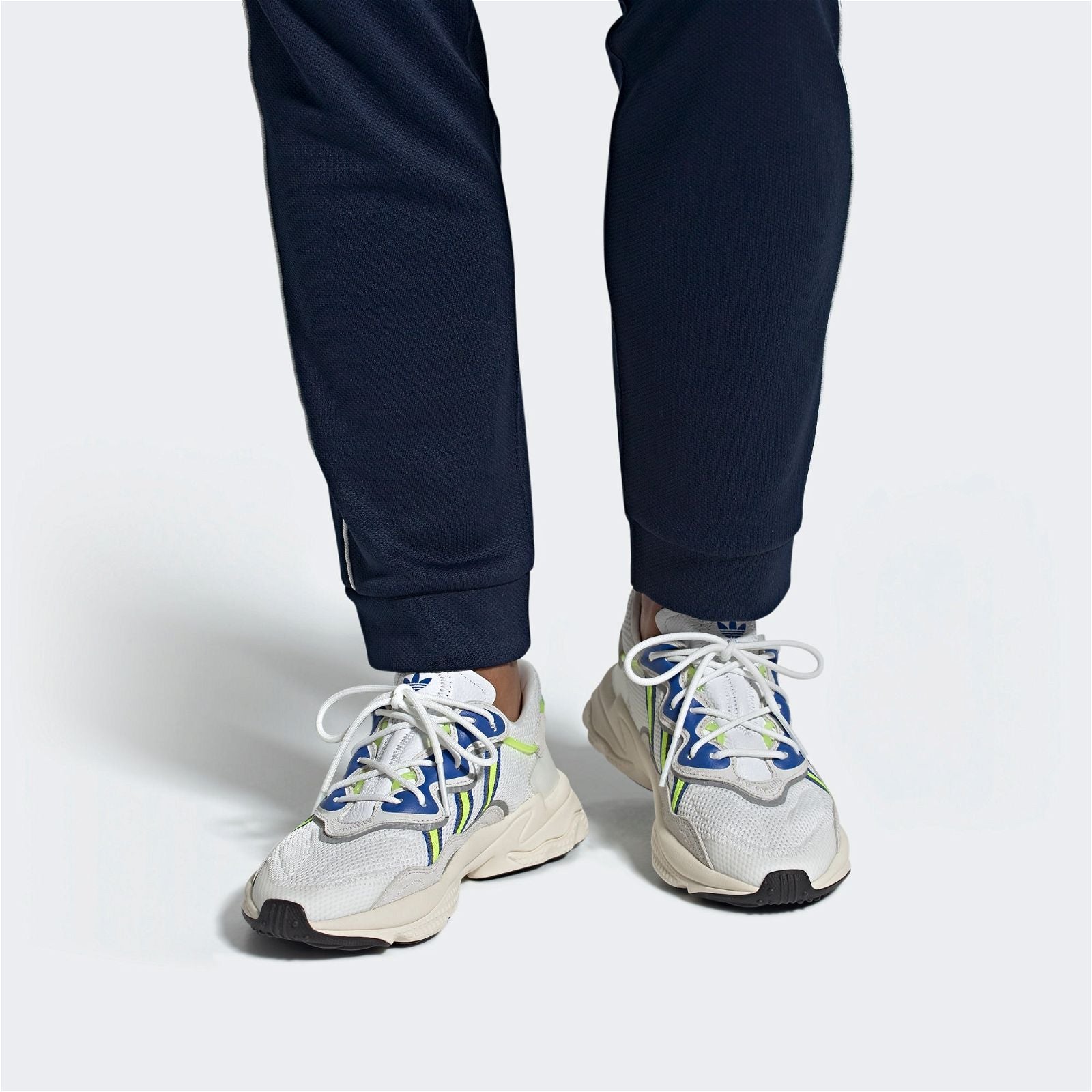 adidas Ozweego Shoes - Cloud White / Solar Yellow - ViaductClothing - -