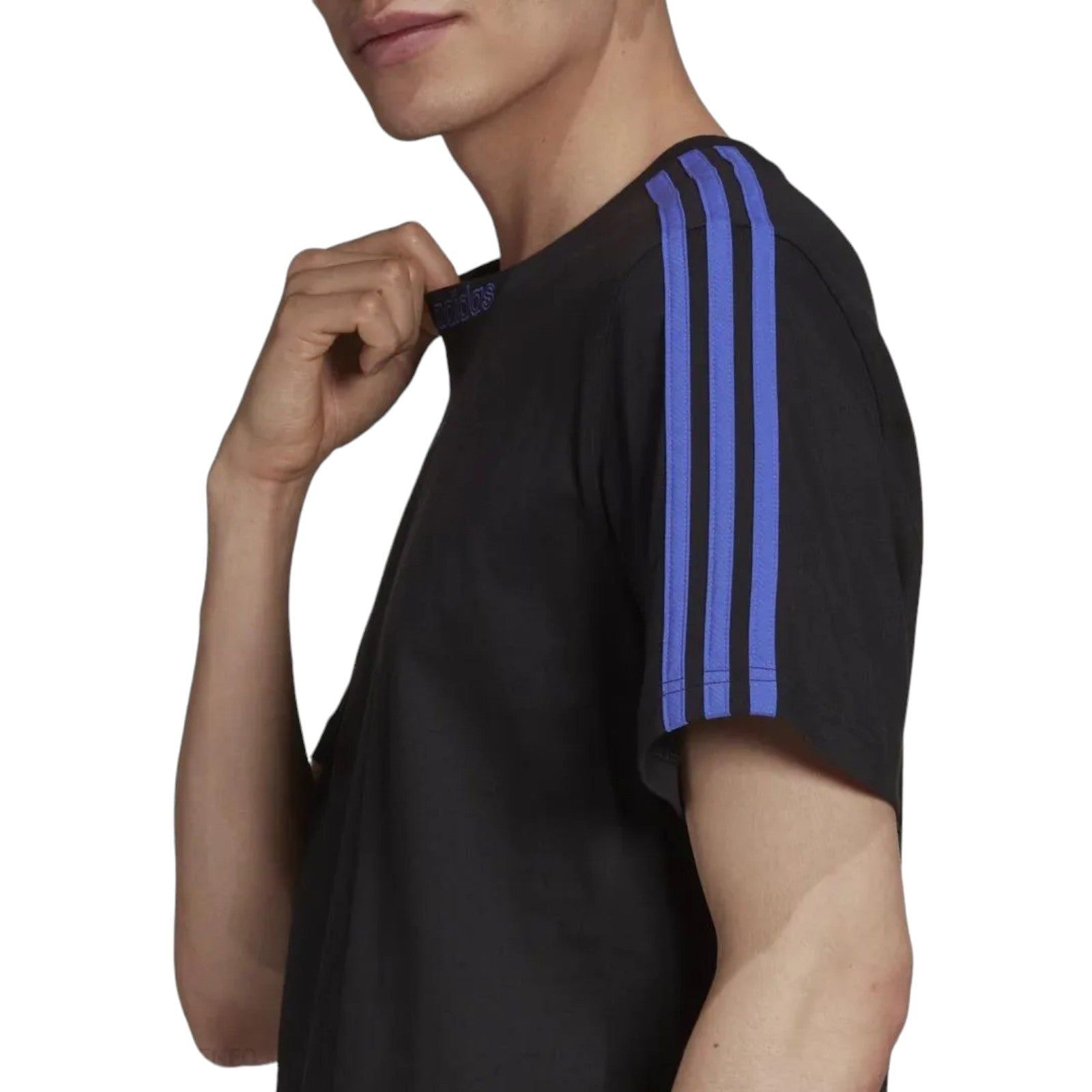 adidas Originals SPRT 3-Stripes Tee - Black / Sonic Ink - ViaductClothing - -