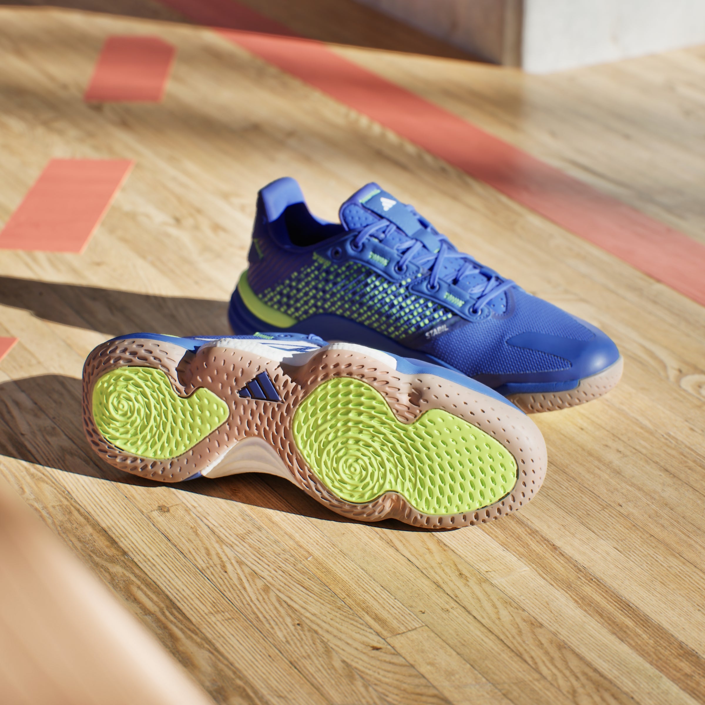adidas Stabil 16 Indoor Shoes - Lucid Blue / Cloud White