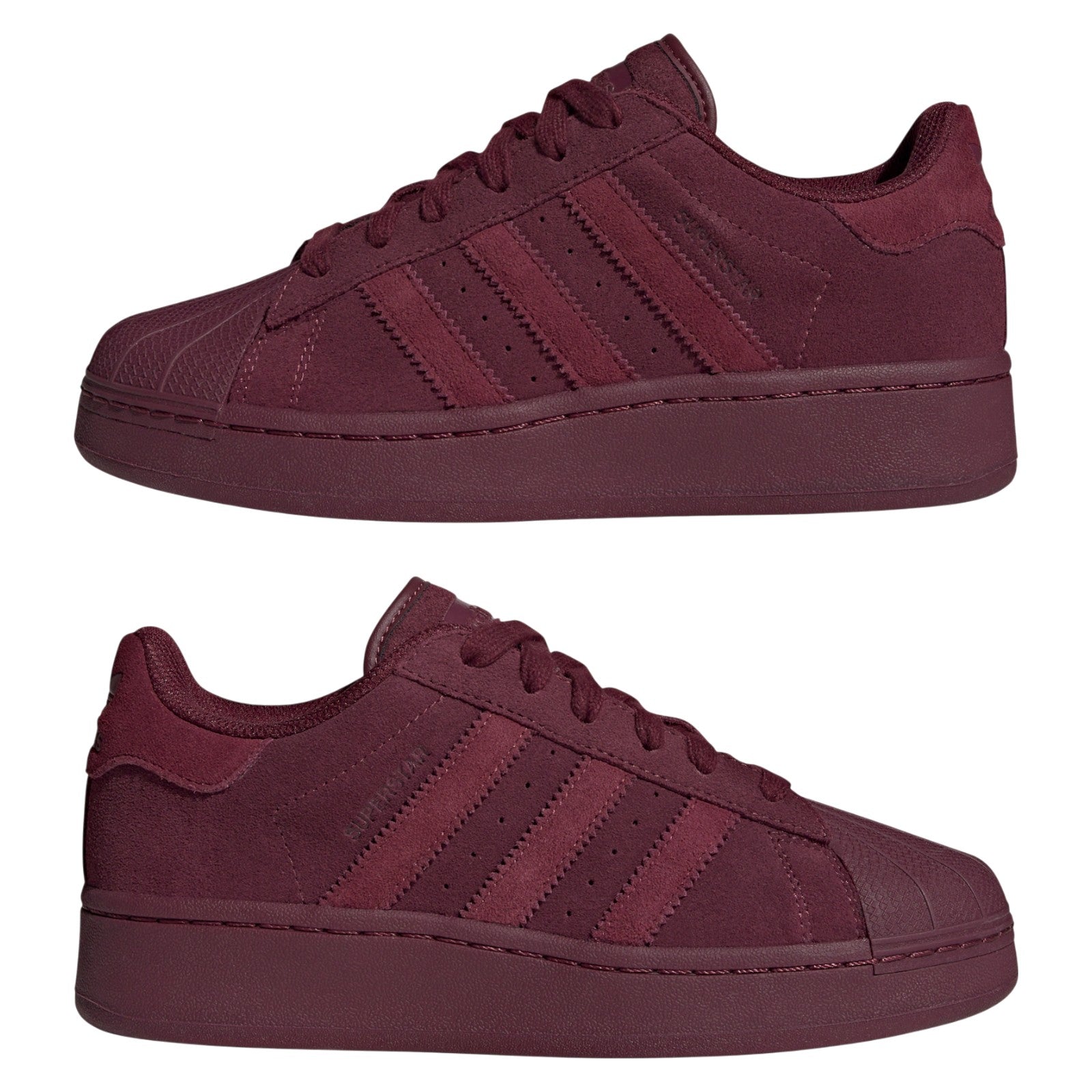 adidas Originals Womens Superstar XLG Shoes - Maroon