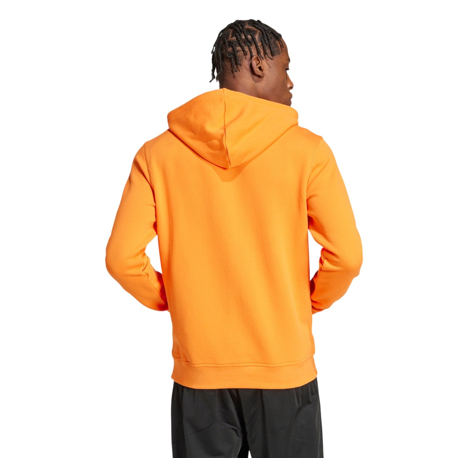 adidas Originals Men's Trefoil Essentials French Terry Hoodie - Orange