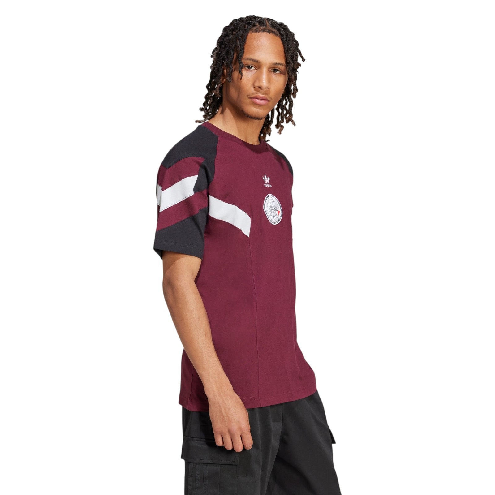adidas Originals Ajax Amsterdam Originals T-Shirt - Burgundy