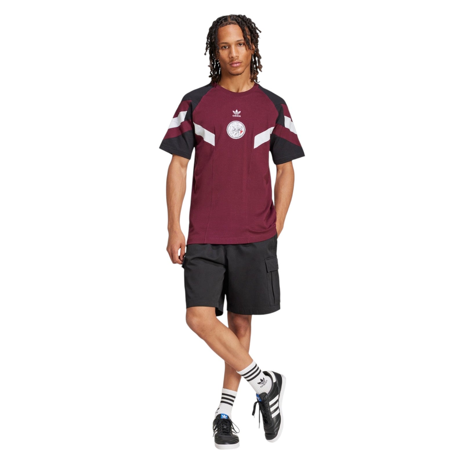 adidas Originals Ajax Amsterdam Originals T-Shirt - Burgundy
