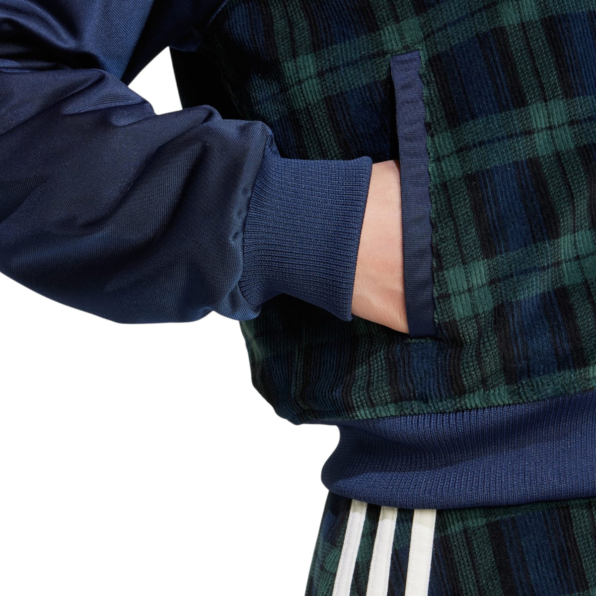 adidas Originals Women's Tartan Collegiate Jacket - Navy