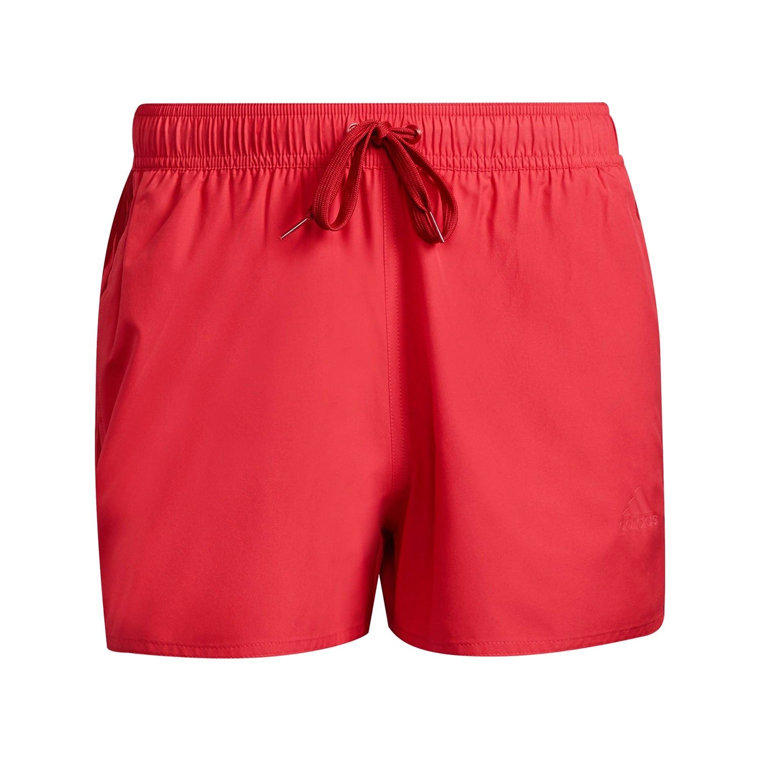 adidas Classic 3-Stripes Swim Shorts - Power Pink / Team Victory Red - ViaductClothing - -