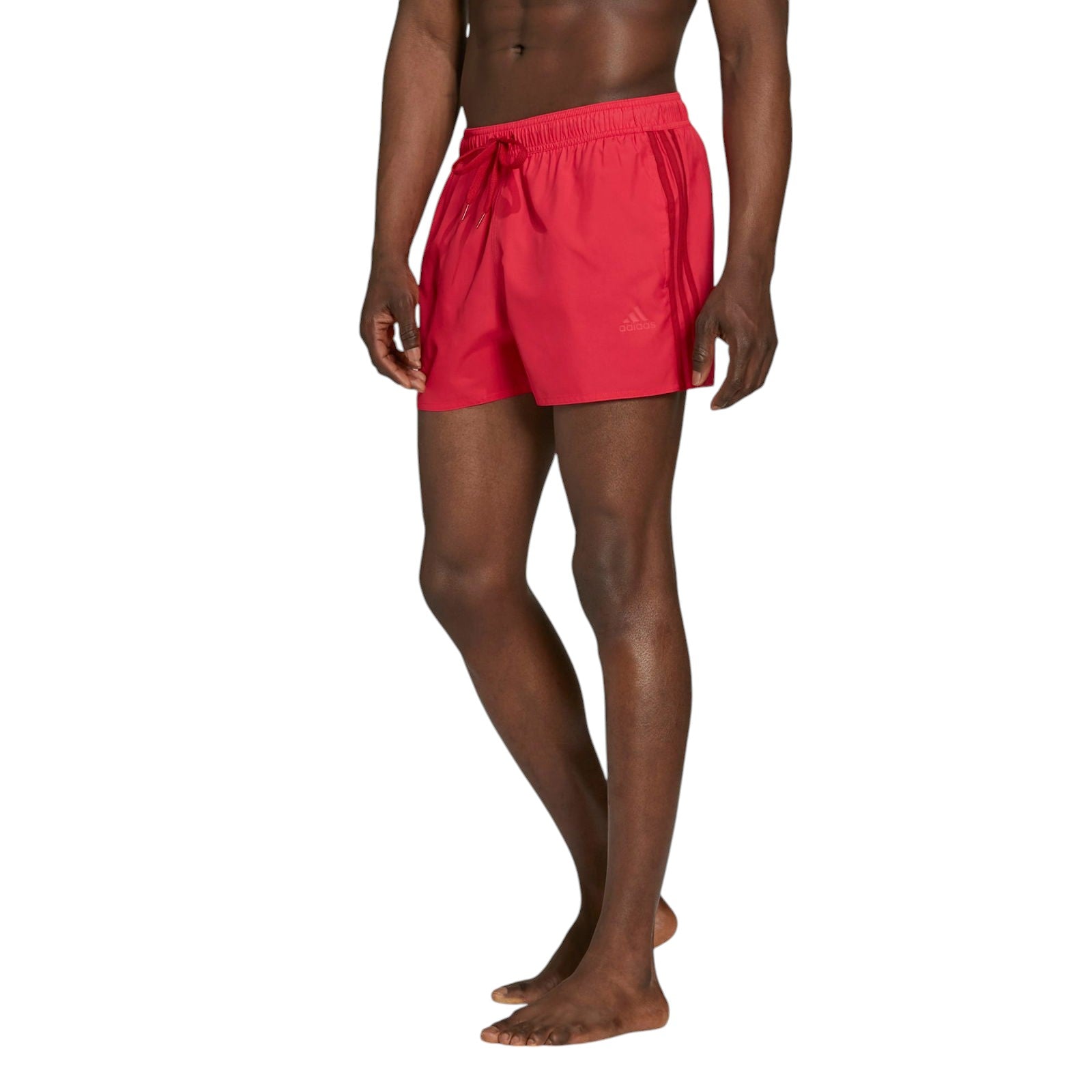 adidas Classic 3-Stripes Swim Shorts - Power Pink / Team Victory Red