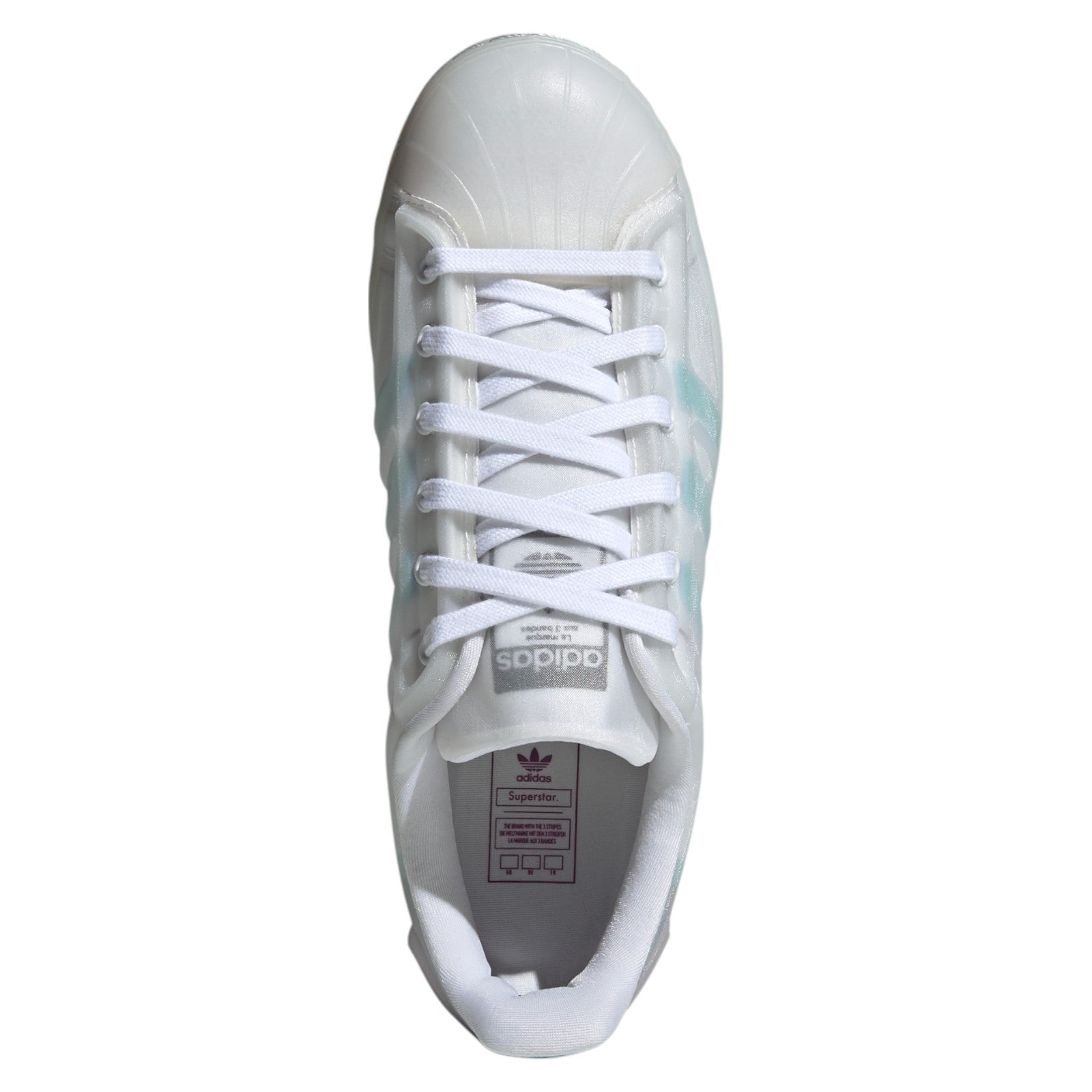 adidas Originals Womens Superstar Futureshell Shoes - Cloud White / Acid Mint
