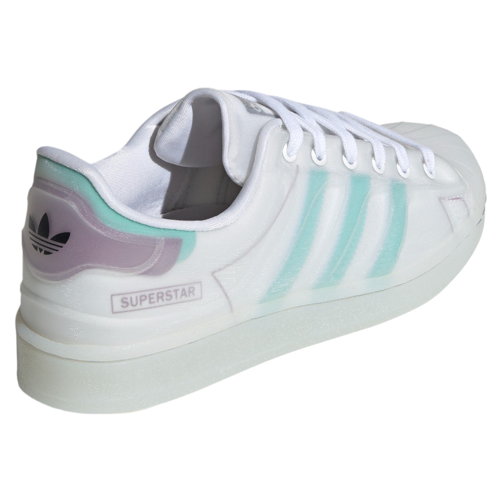 adidas Originals Womens Superstar Futureshell Shoes - Cloud White / Acid Mint
