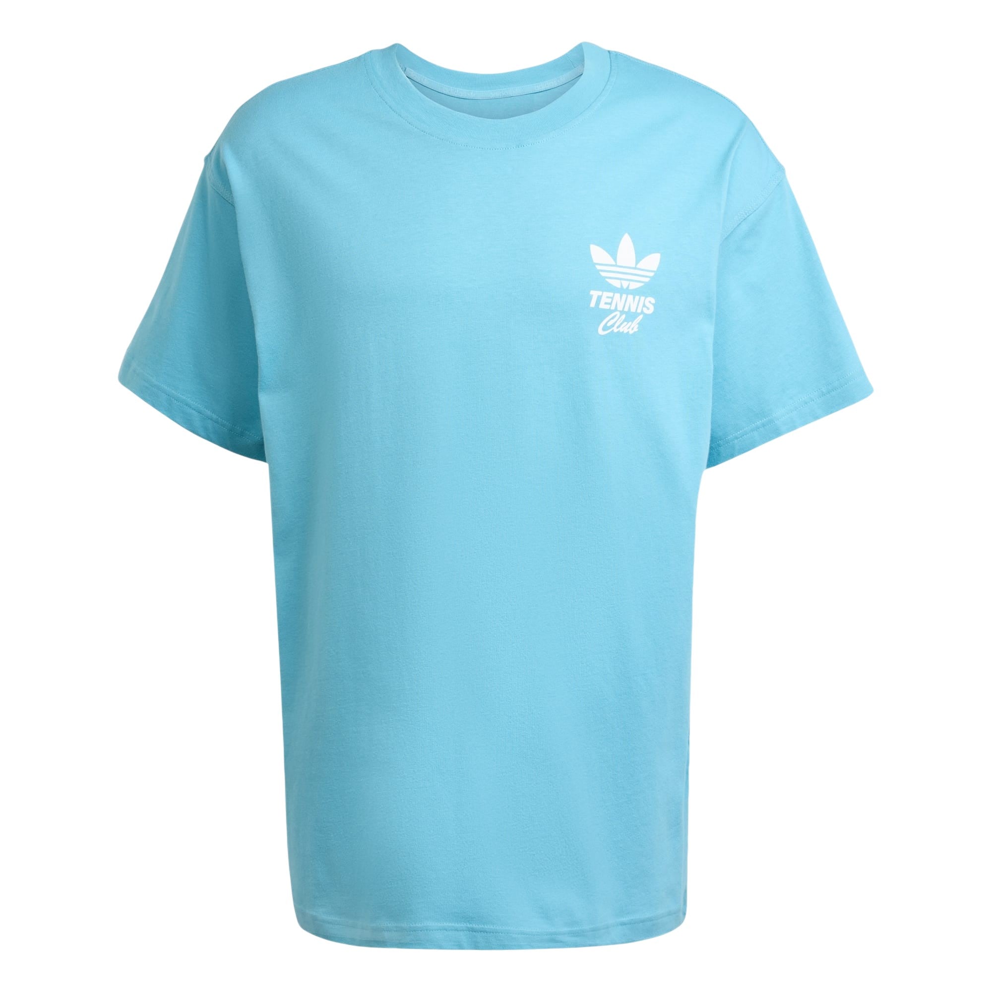 adidas Originals Tennis Retro Graphic Crew Neck T Shirt - Preloved Blue