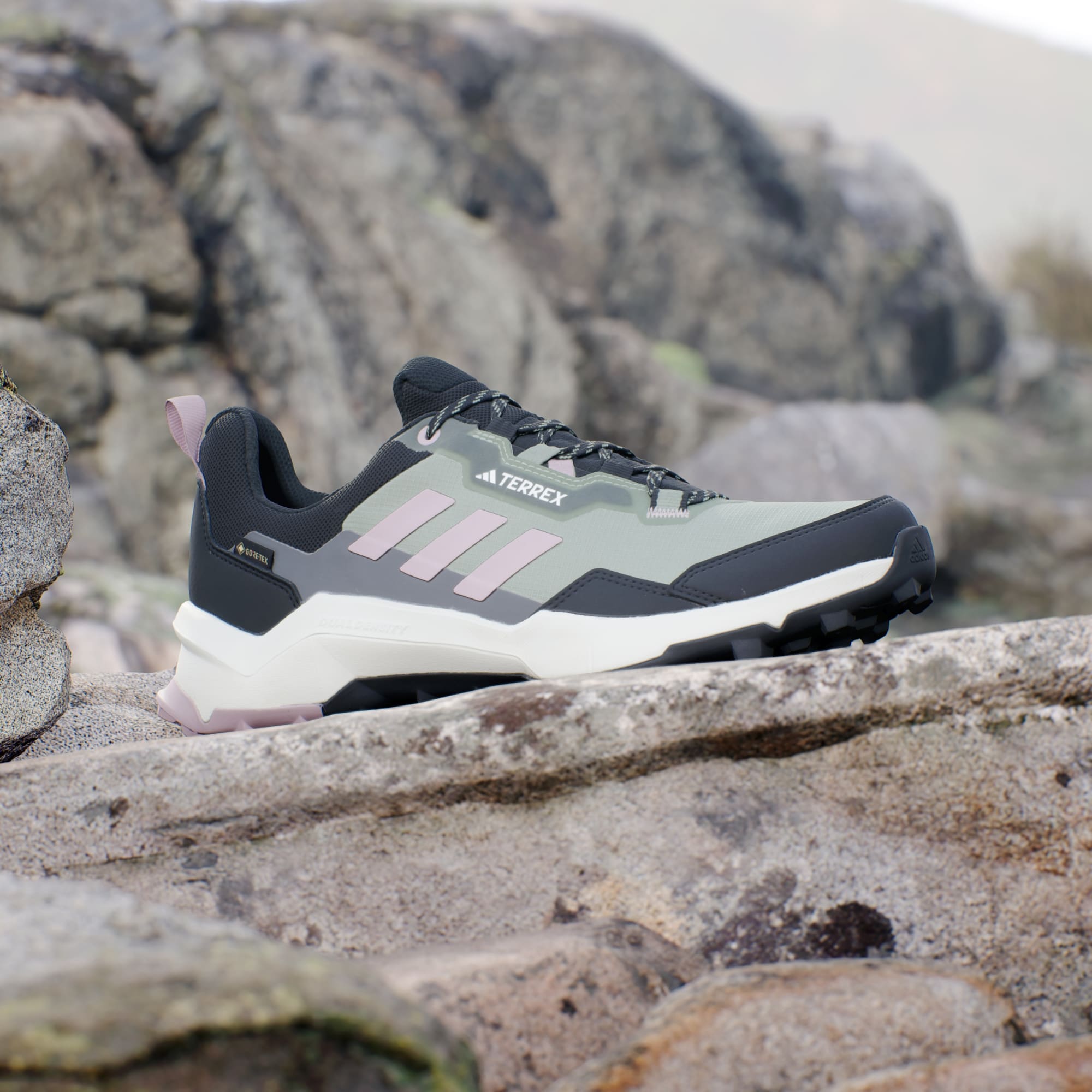 adidas Women's Terrex AX4 GORE-TEX Hiking Trainers - Silver Green