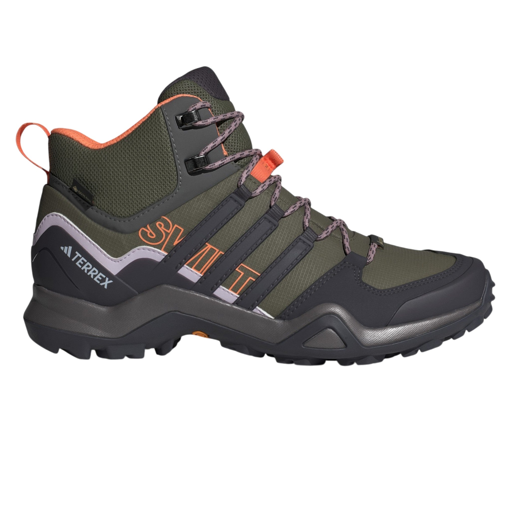 adidas Women's Terrex Swift R2 Mid GORE-TEX Hiking Trainers - Olive Strata