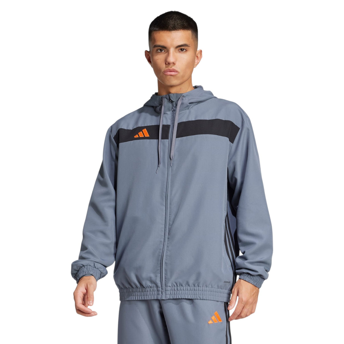 adidas Tiro 25 Essentials Woven Hoodie - Grey