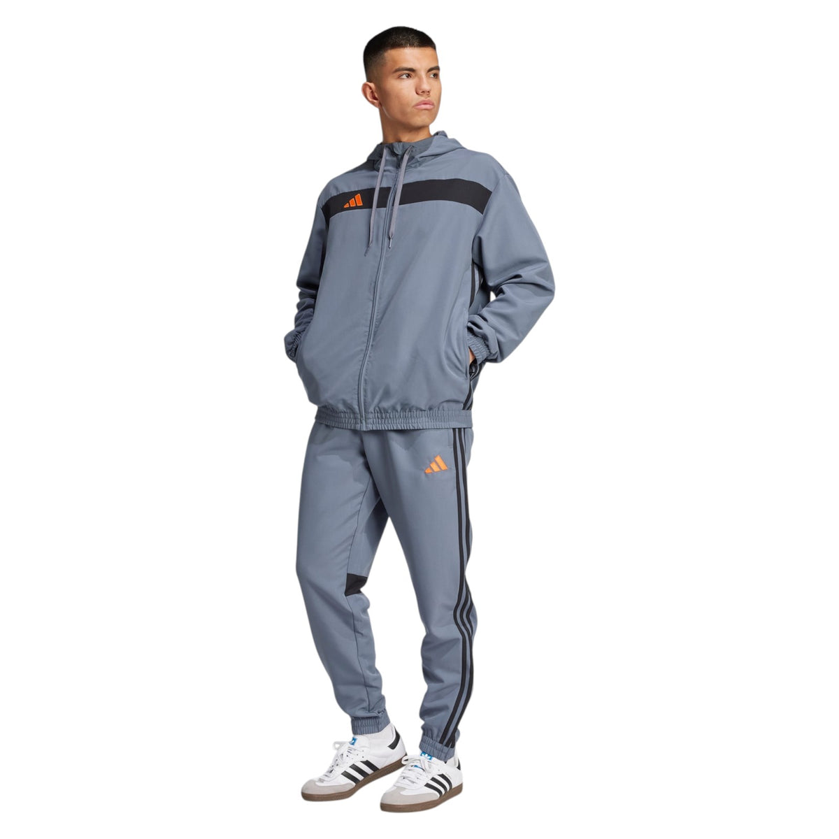 adidas Tiro 25 Essentials Woven Hoodie - Grey