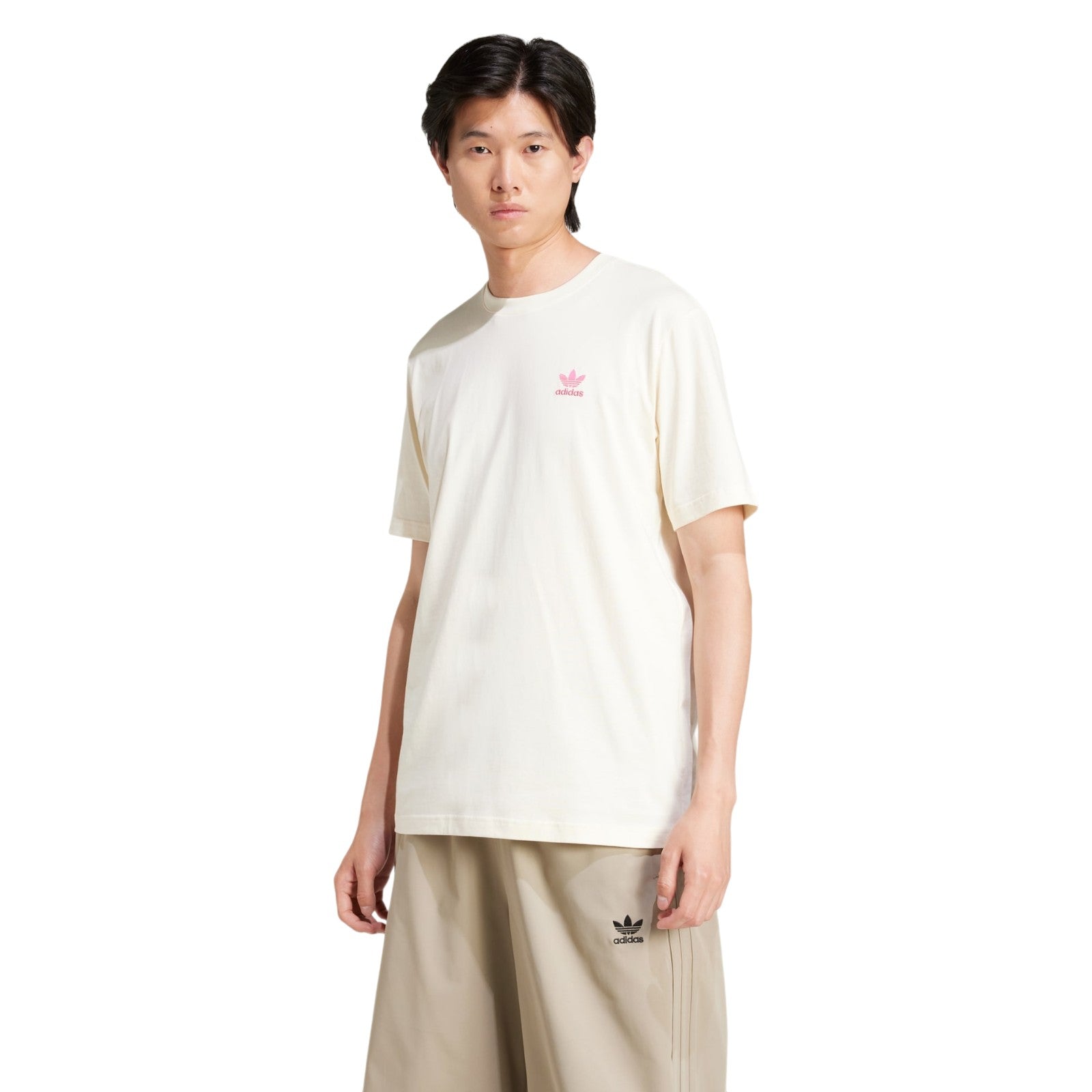 adidas Originals Men's Fashion Arty Graphic T-Shirt - Cream White