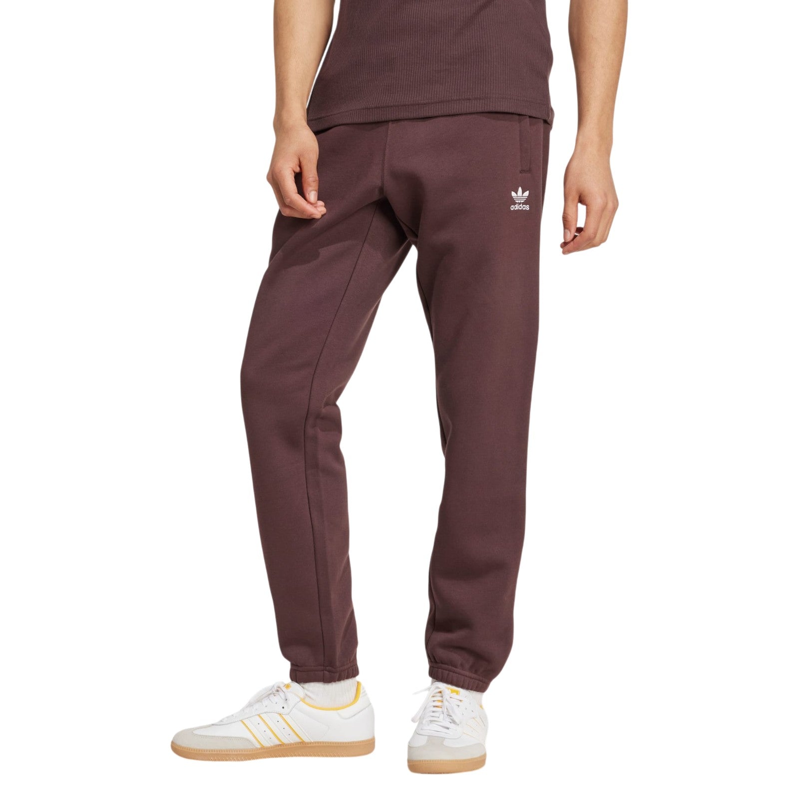 adidas Originals Men's Trefoil Essentials Sweatpants Joggers - Shadow Brown