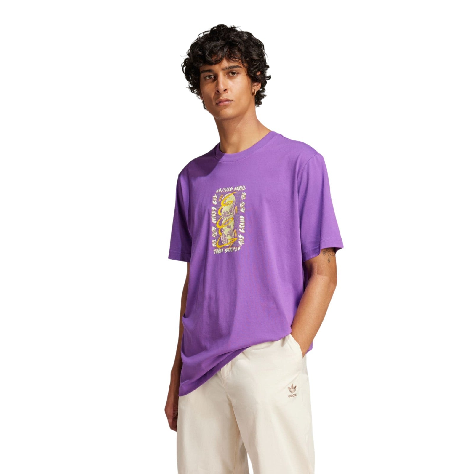adidas Originals Men's Trefoil Series T-Shirt - Purple