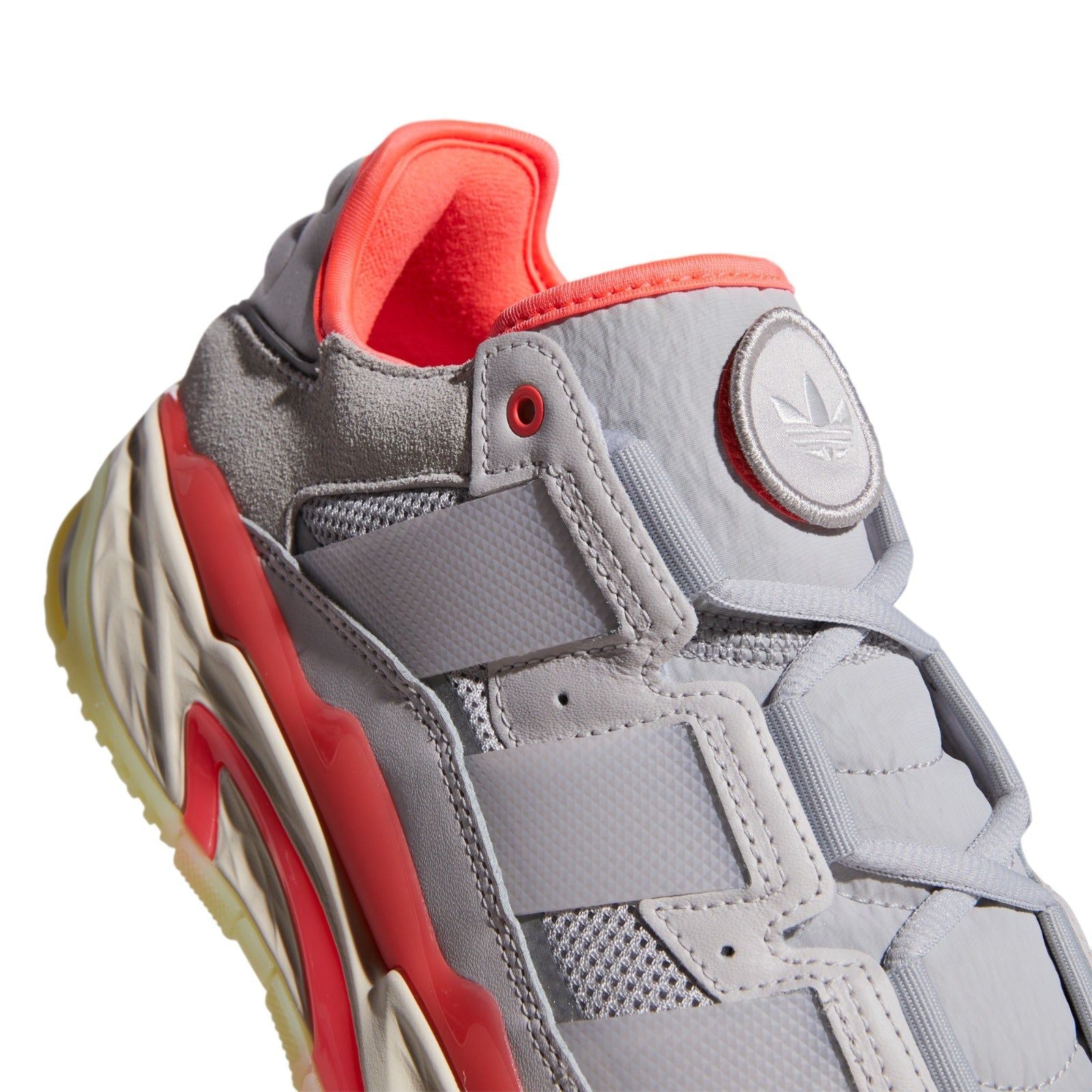 adidas Originals Unisex Niteball Trainers - Grey One / Turbo - ViaductClothing - -