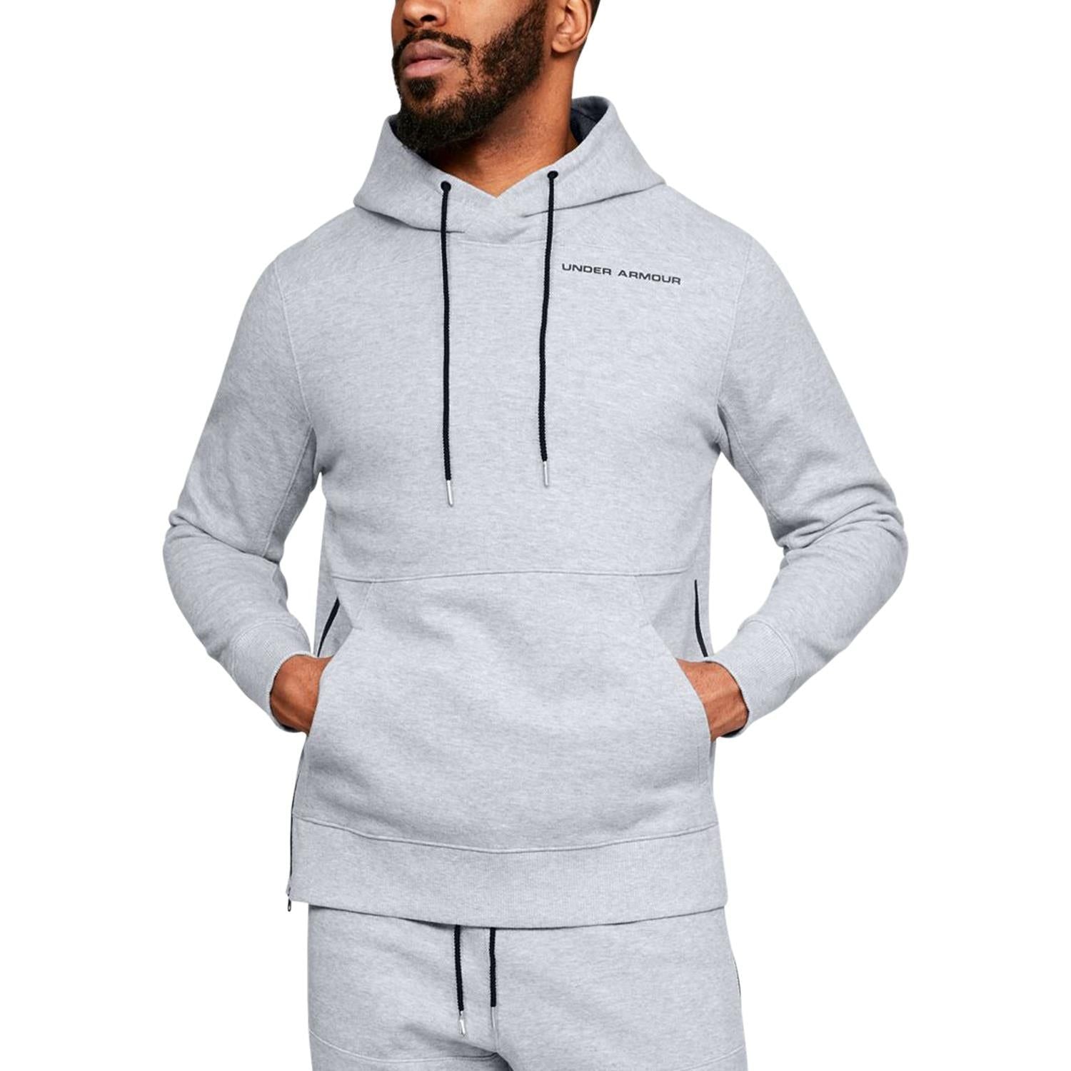 Under Armour Pursuit Microthread Pullover Hoodie - Grey - ViaductClothing - -