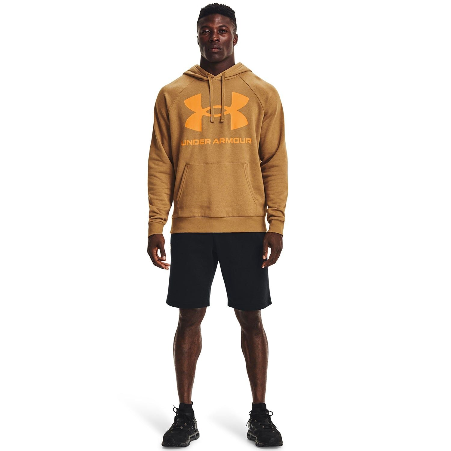 Under Armour Rival Fleece Big Logo Hoodie - Brown - ViaductClothing - -