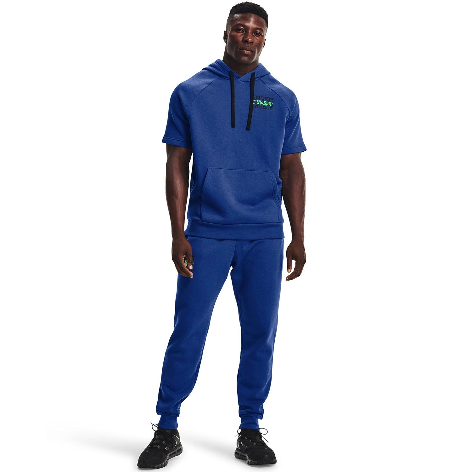 Under Armour Rival Fleece Signature Joggers - Blue - ViaductClothing - -