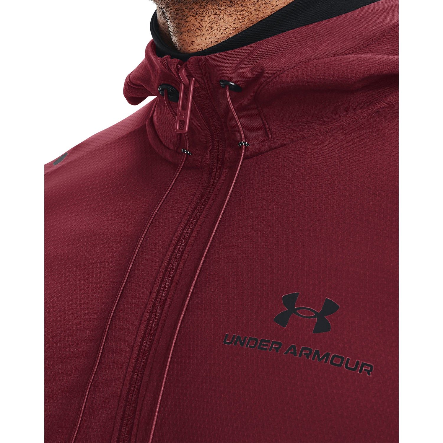 Under Armour Rush Warm-Up Full Zip Hoodie - Red - ViaductClothing - -