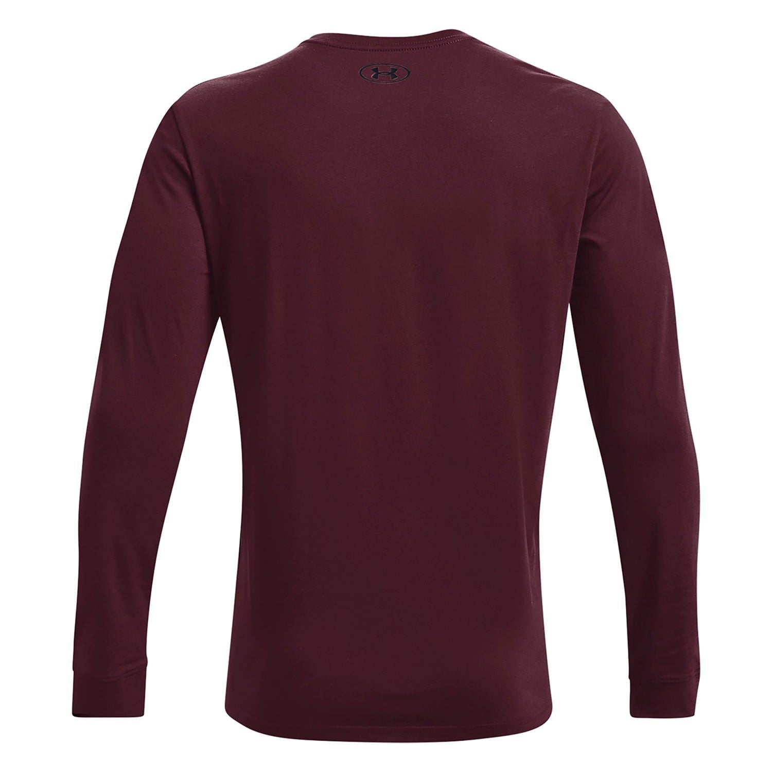 Under Armour Sportstyle Left Chest Long Sleeve Tee - Burgundy - ViaductClothing - -