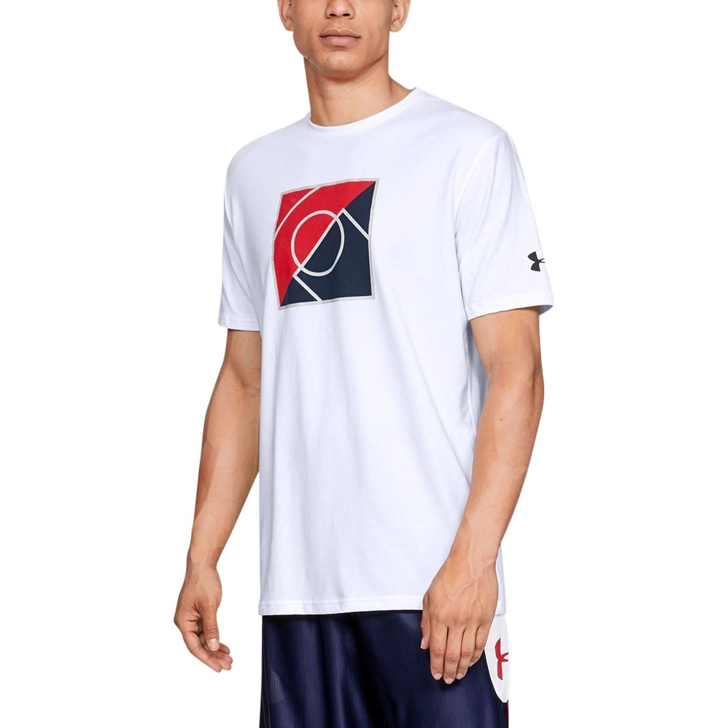 Under Armour Top Of The Key T Shirt - White - ViaductClothing - -