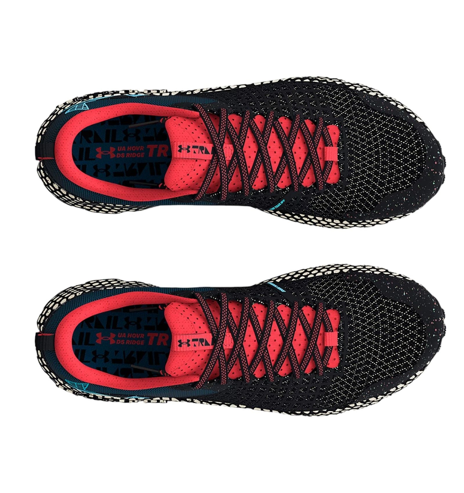 Under Armour UA HOVR DS Ridge Trail Running Shoes - Black - ViaductClothing - -