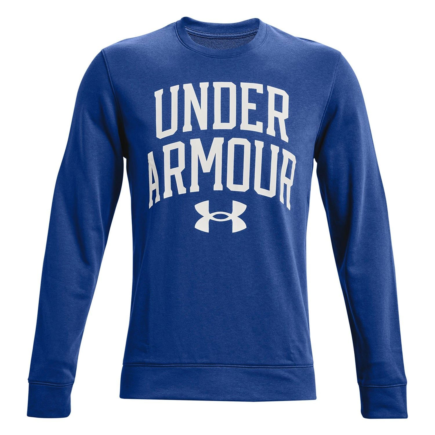 Under Armour UA Rival Terry Crew Sweatshirt - Blue - ViaductClothing -  -