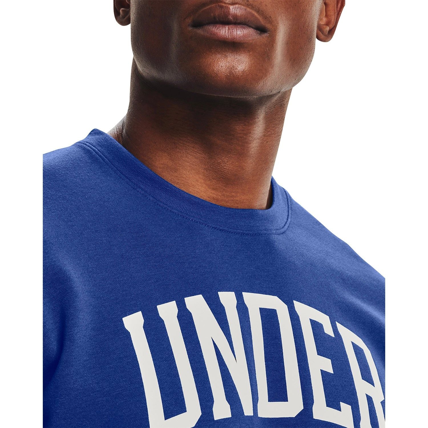 Under Armour UA Rival Terry Crew Sweatshirt - Blue - ViaductClothing -  -