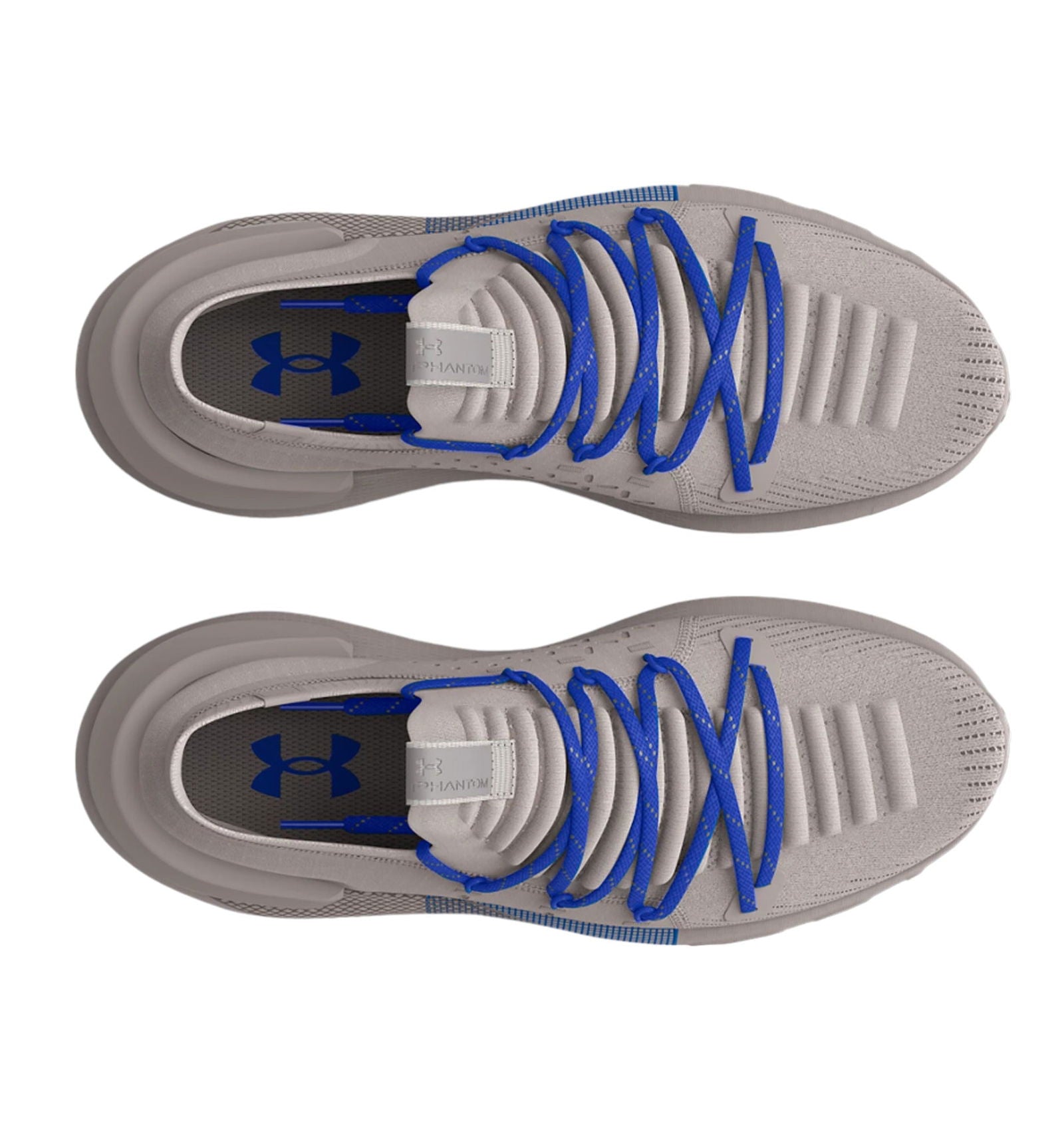 Under Armour UA Womens HOVR Phantom 3 Rflct Sneakers - Ghost Grey Versa Blue - ViaductClothing - -