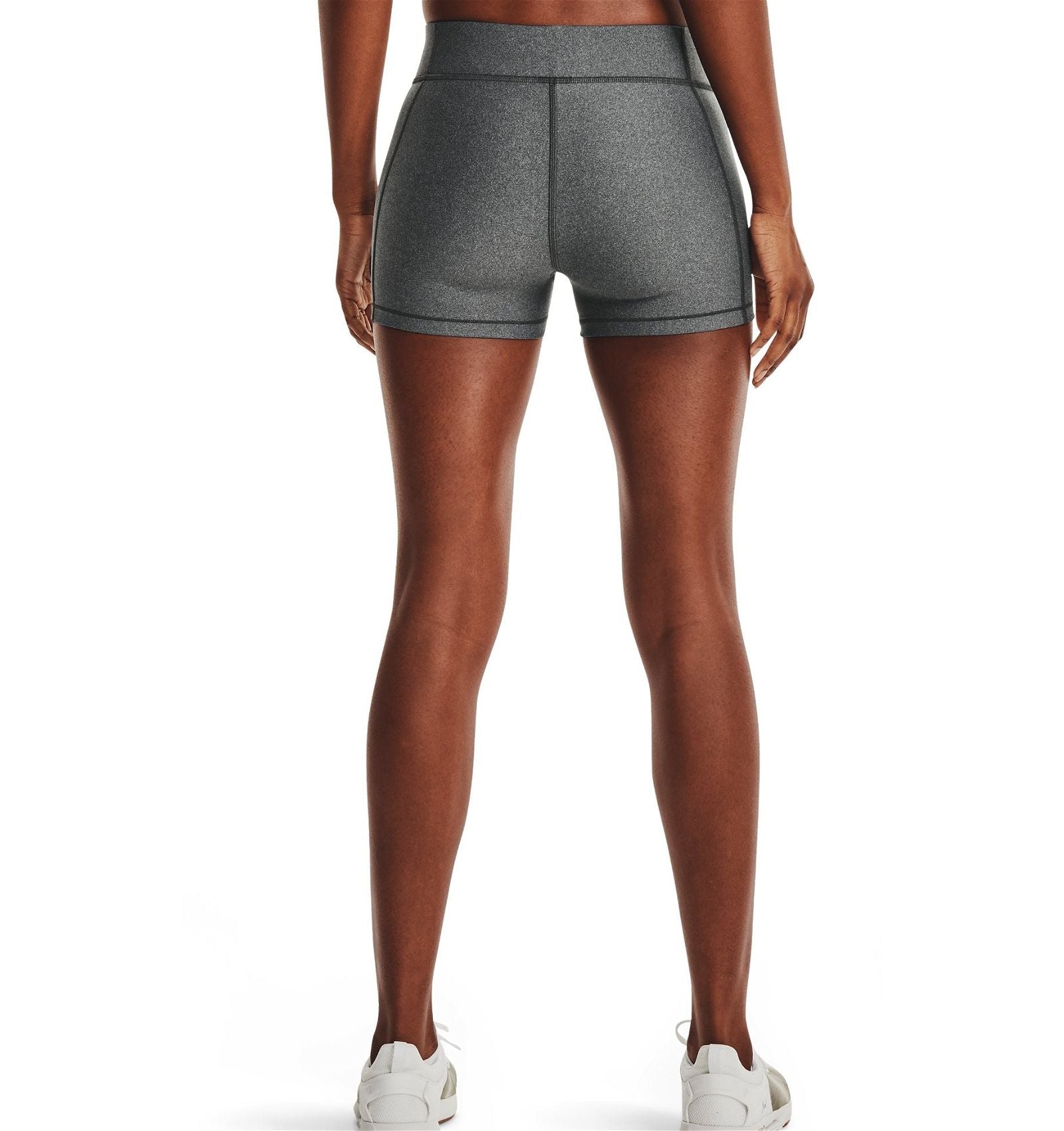 Under Armour Women's HeatGear Armour Mid-Rise Shorty - Grey - ViaductClothing - -