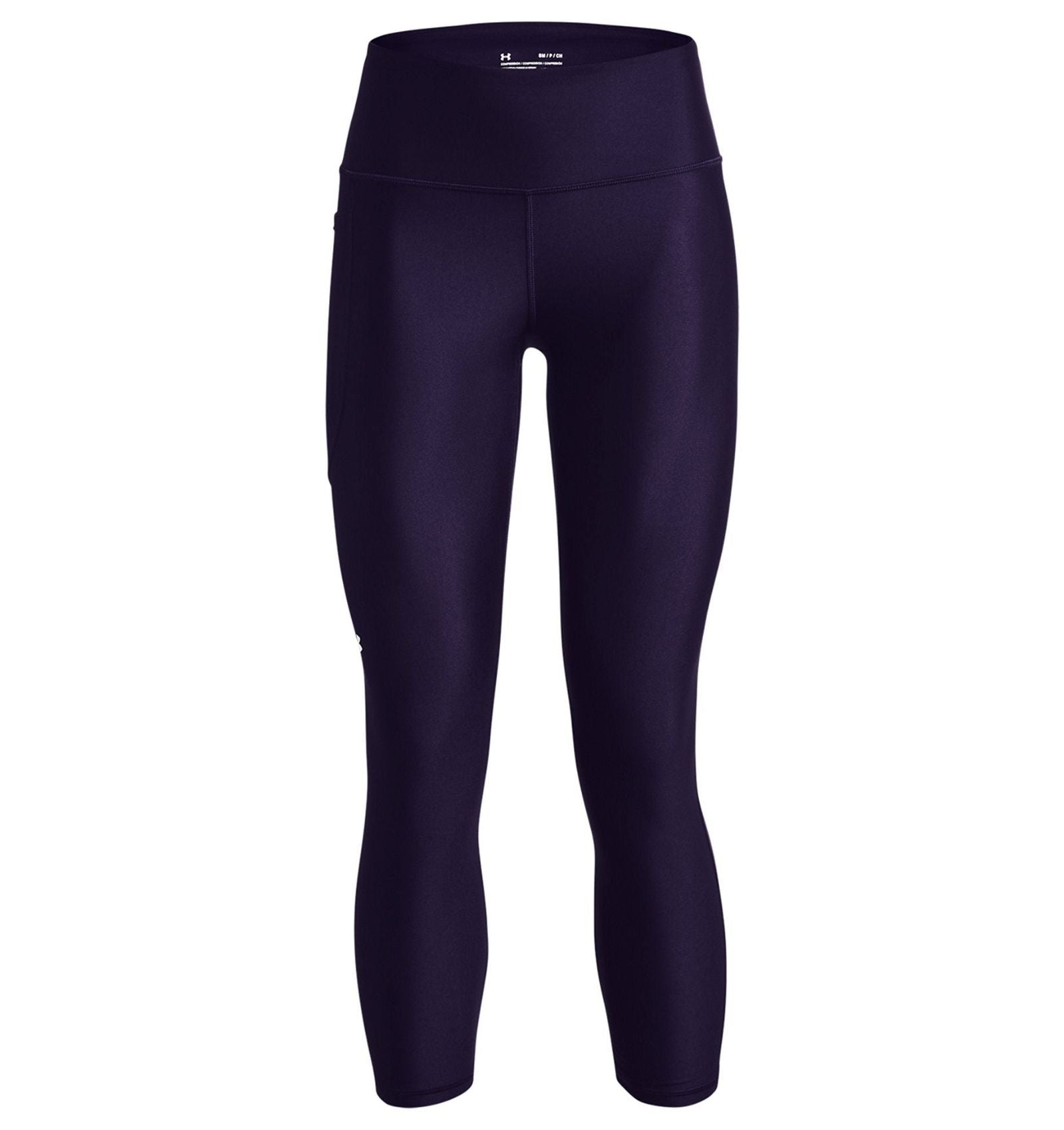 Under Armour Womens Training Heat Gear Ankle Length Leggings Tights - Purple - ViaductClothing - -
