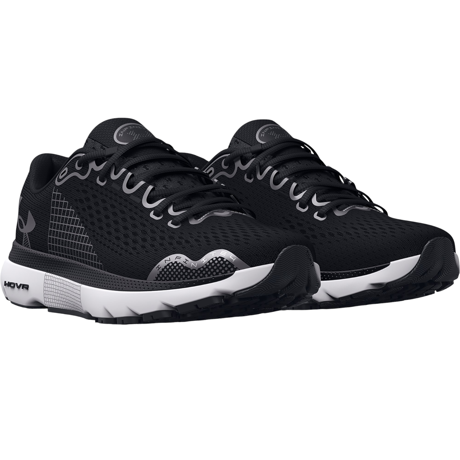 Under Armour Womens UA HOVR Infinite 4 Running Shoes - Black - ViaductClothing - -