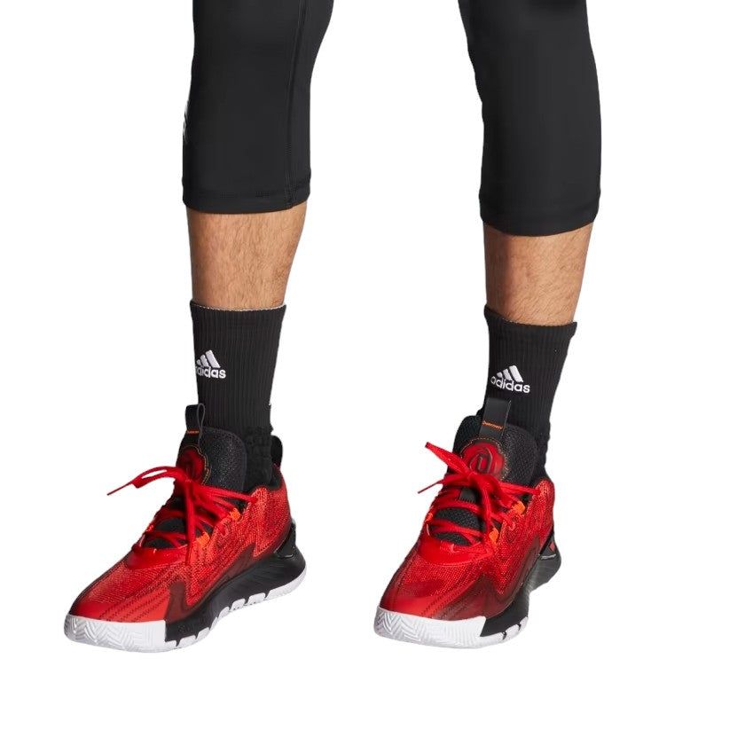 adidas D Rose Son of Chi 2.0 Shoes - Core Black / Vivid Red - ViaductClothing - -
