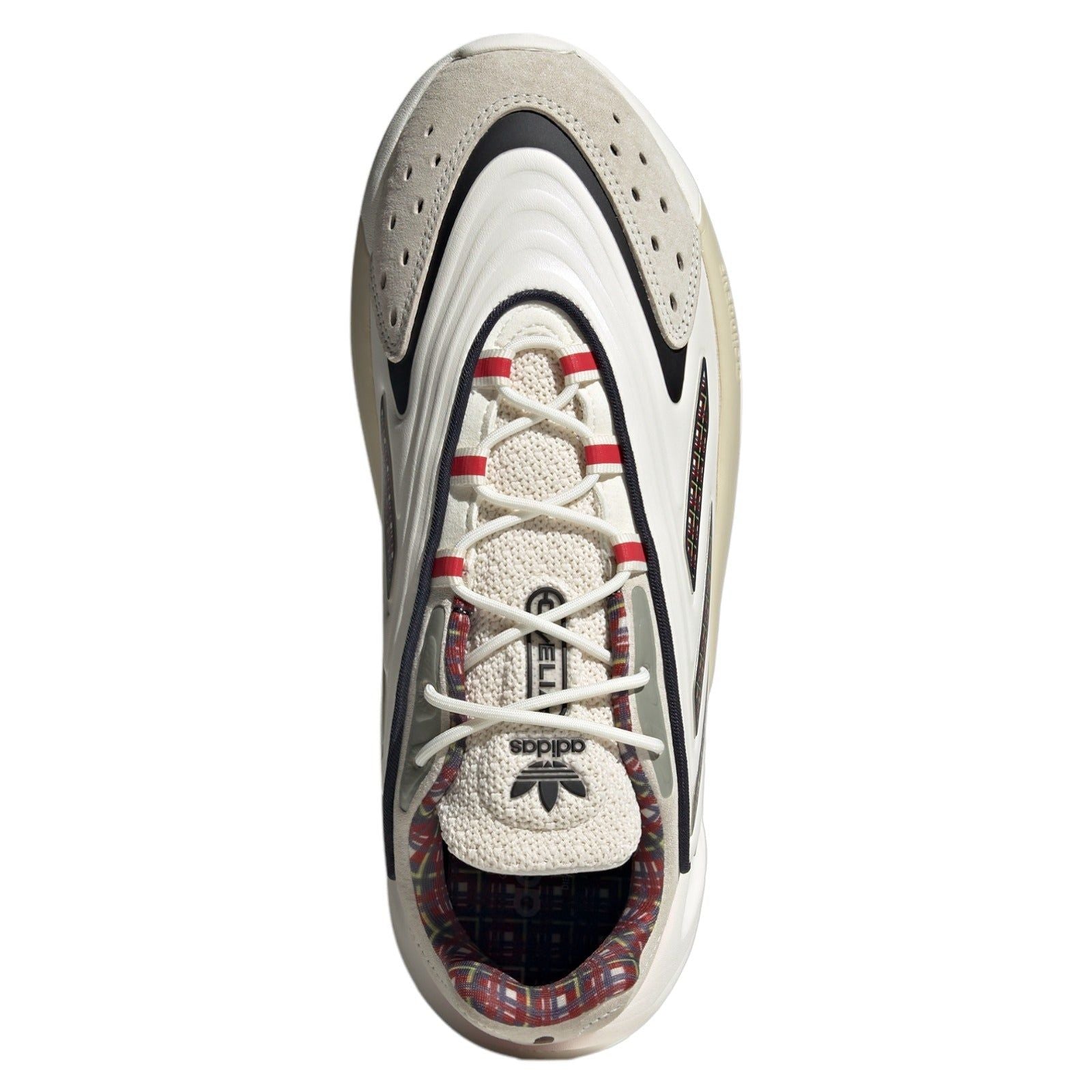 adidas Originals Unisex Ozelia Trainers - White / Vivid Red - ViaductClothing - -
