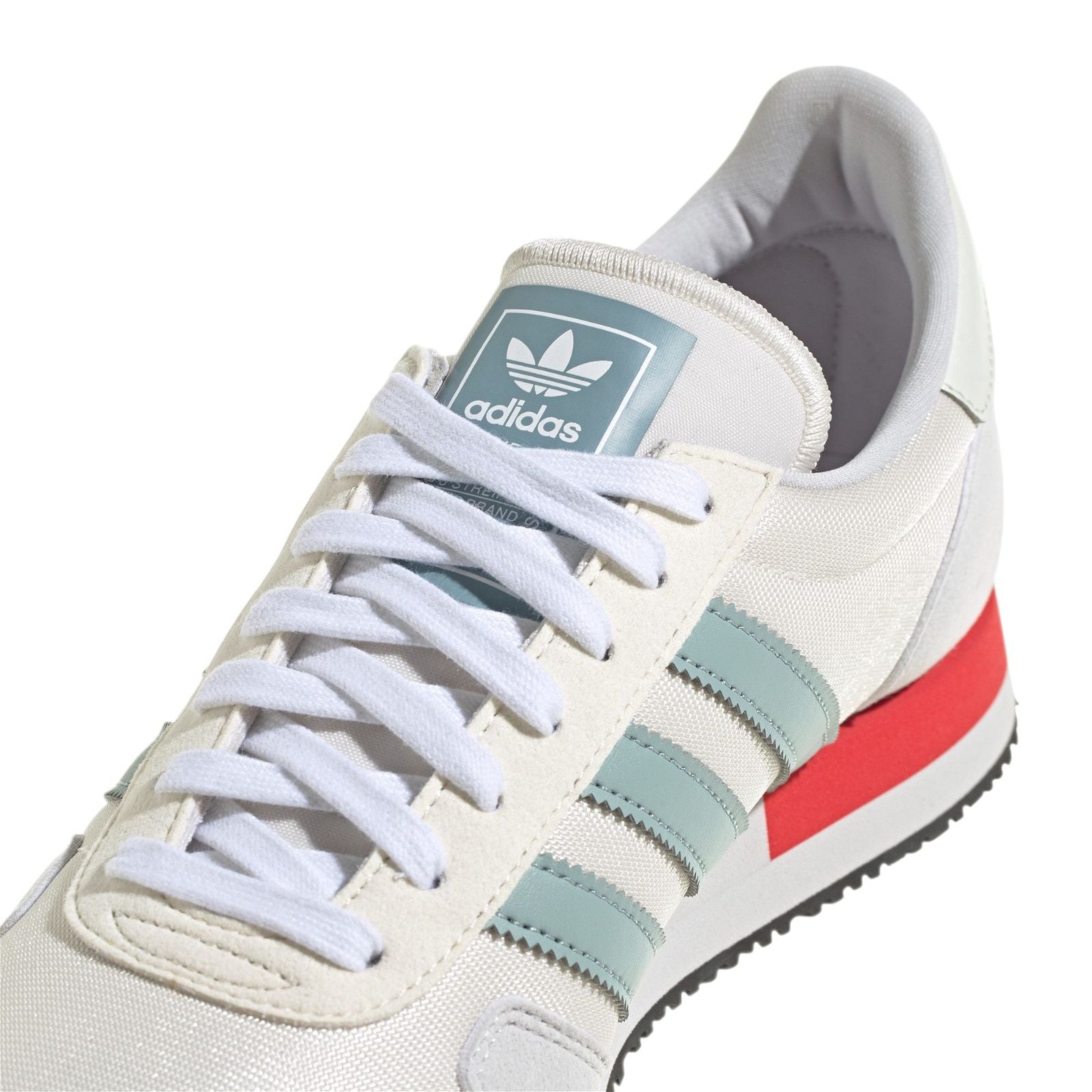adidas Originals USA 84 Trainers - Chalk White / Vivid Red - ViaductClothing - -