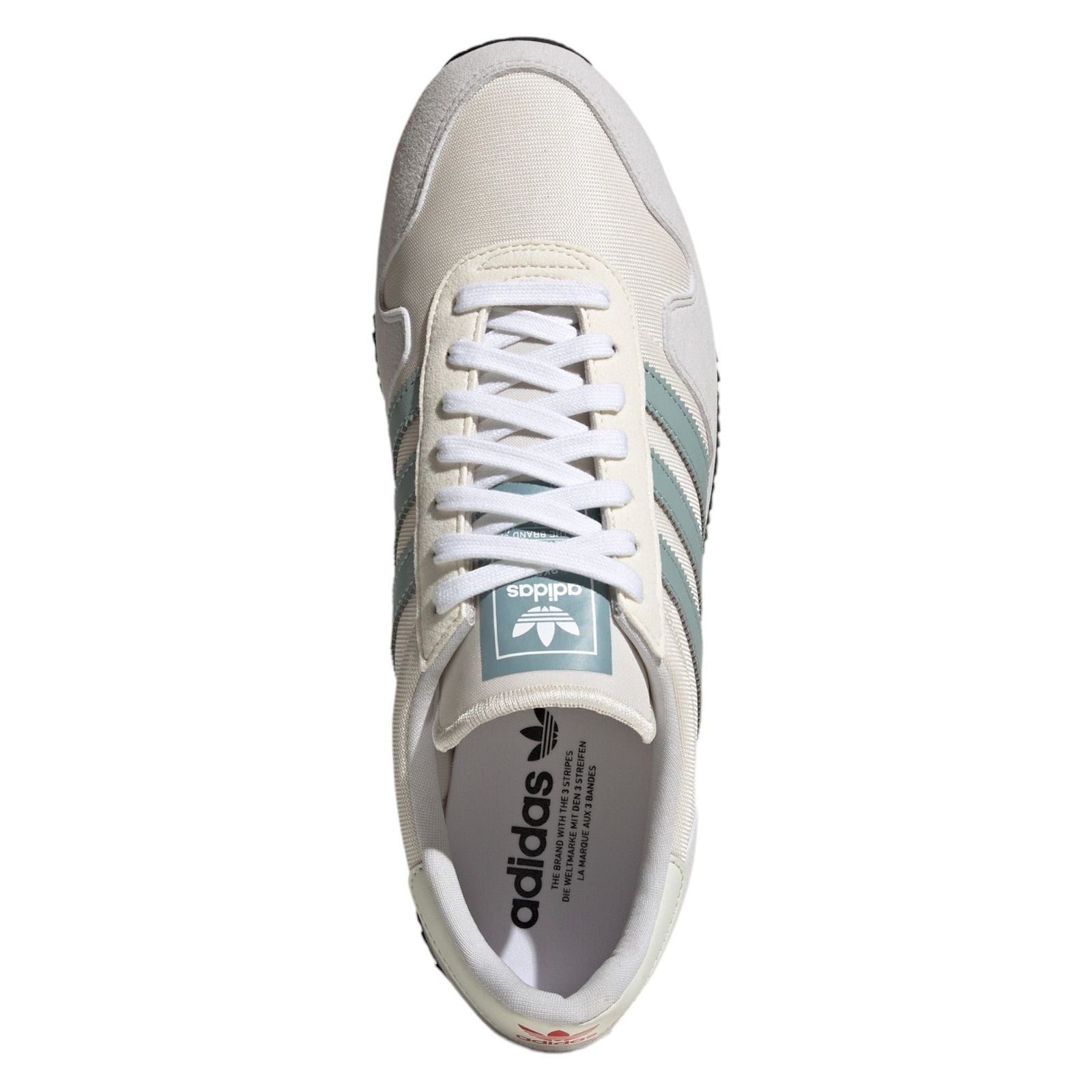 adidas Originals USA 84 Trainers - Chalk White / Vivid Red - ViaductClothing - -