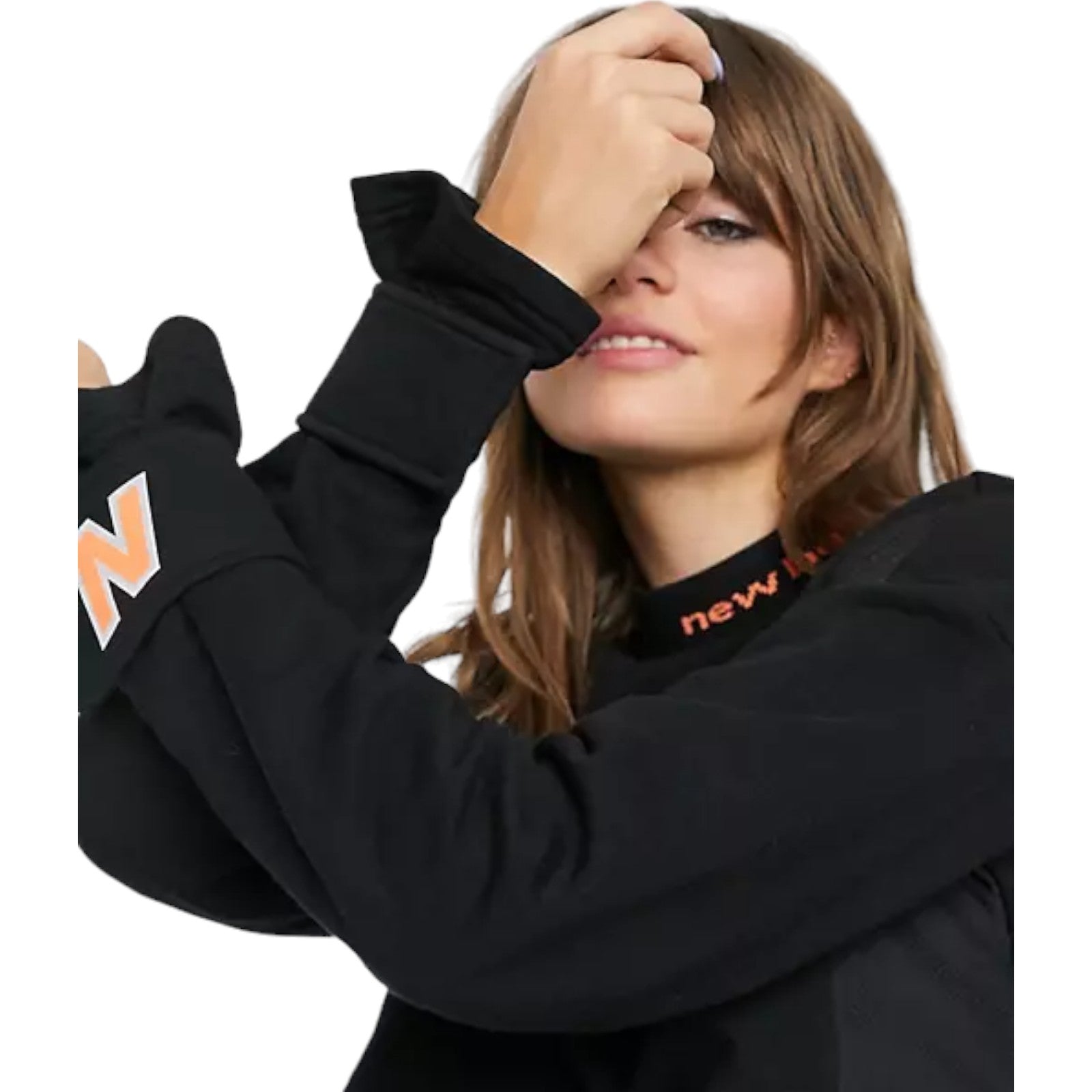 New Balance Womens Crew Neck Sweatshirt - Black