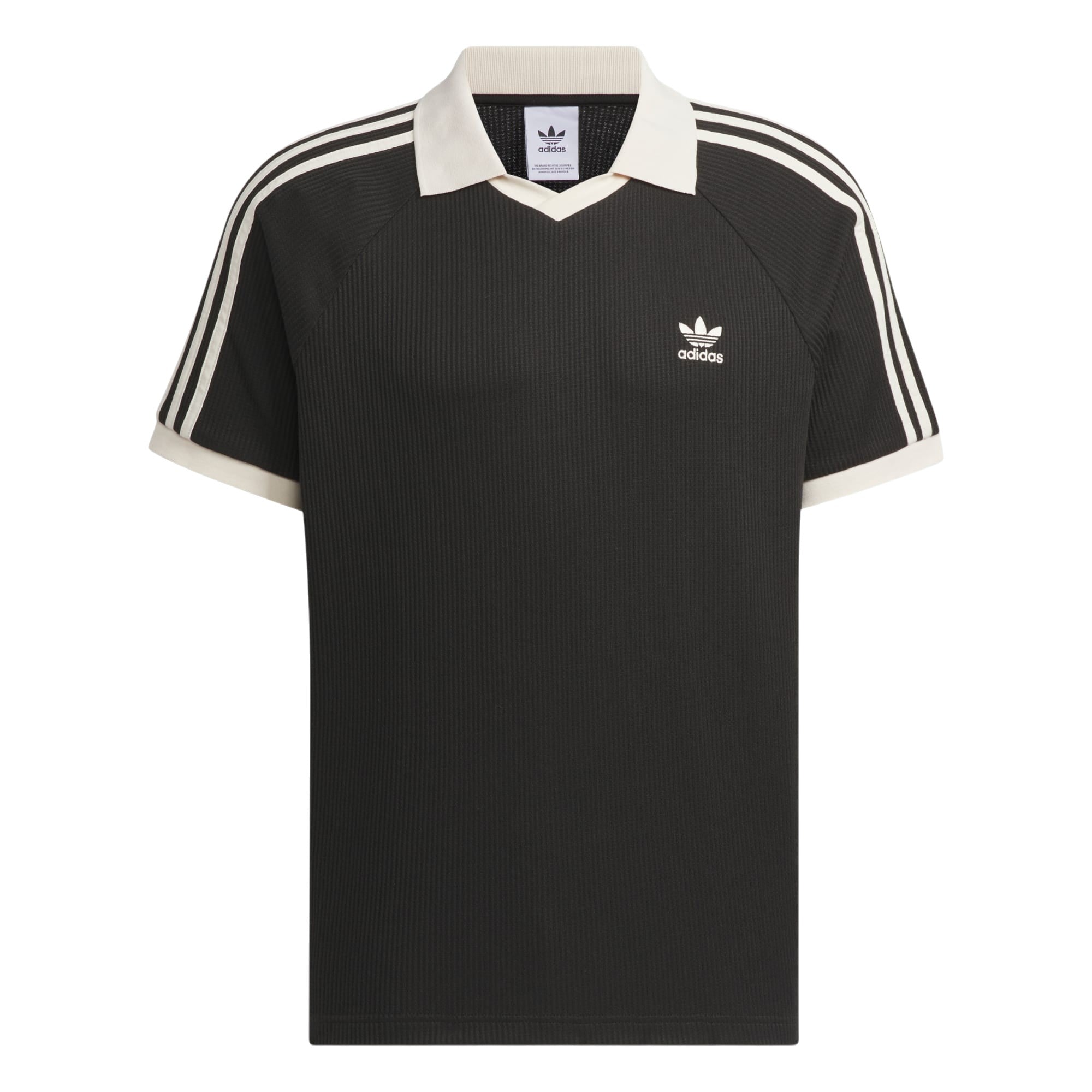 adidas Originals Waffle SS Polo Shirt - Black