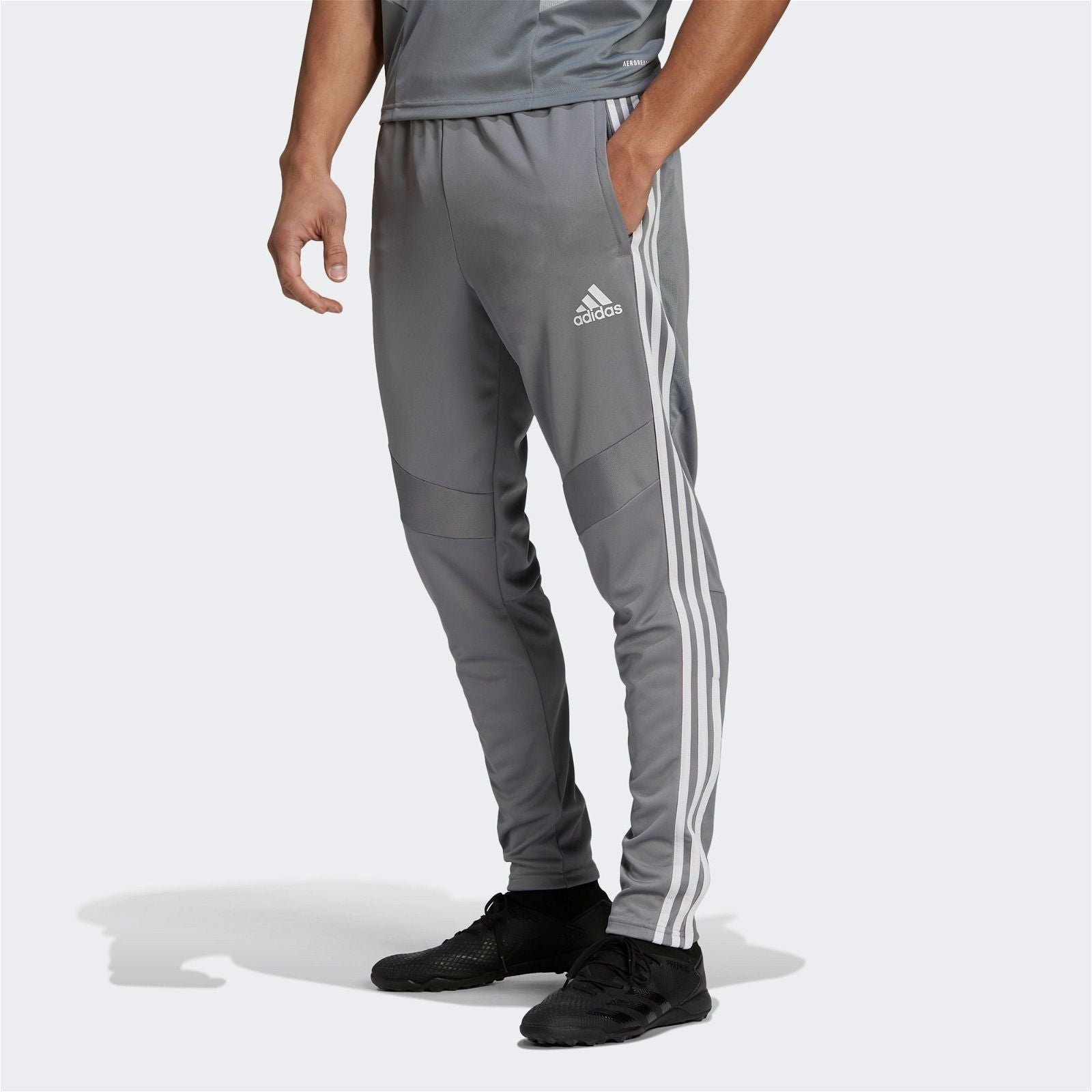 adidas Men's Tiro 19 Training Pants - Grey / White - ViaductClothing - -