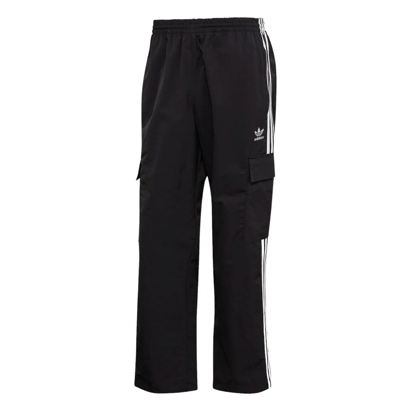 adidas Originals Adicolor 3-Stripes Cargo Pants - Black / White - ViaductClothing