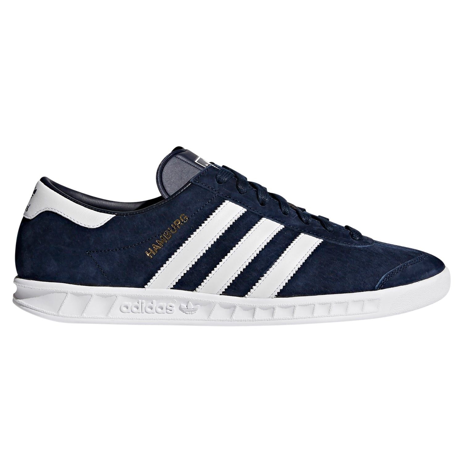 adidas Originals Hamburg Shoes - Navy / White - ViaductClothing - -