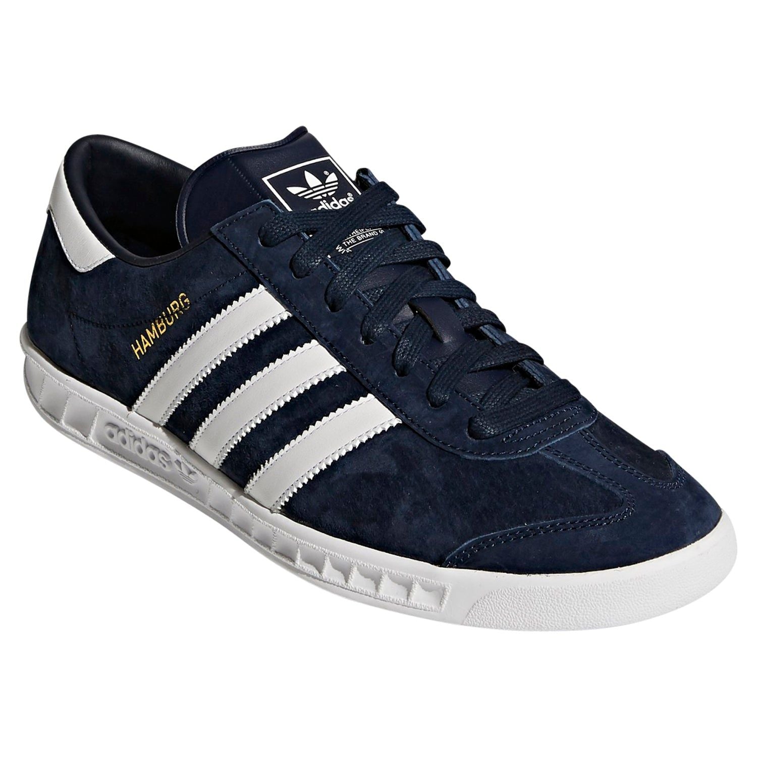 adidas Originals Hamburg Shoes - Navy / White - ViaductClothing - -