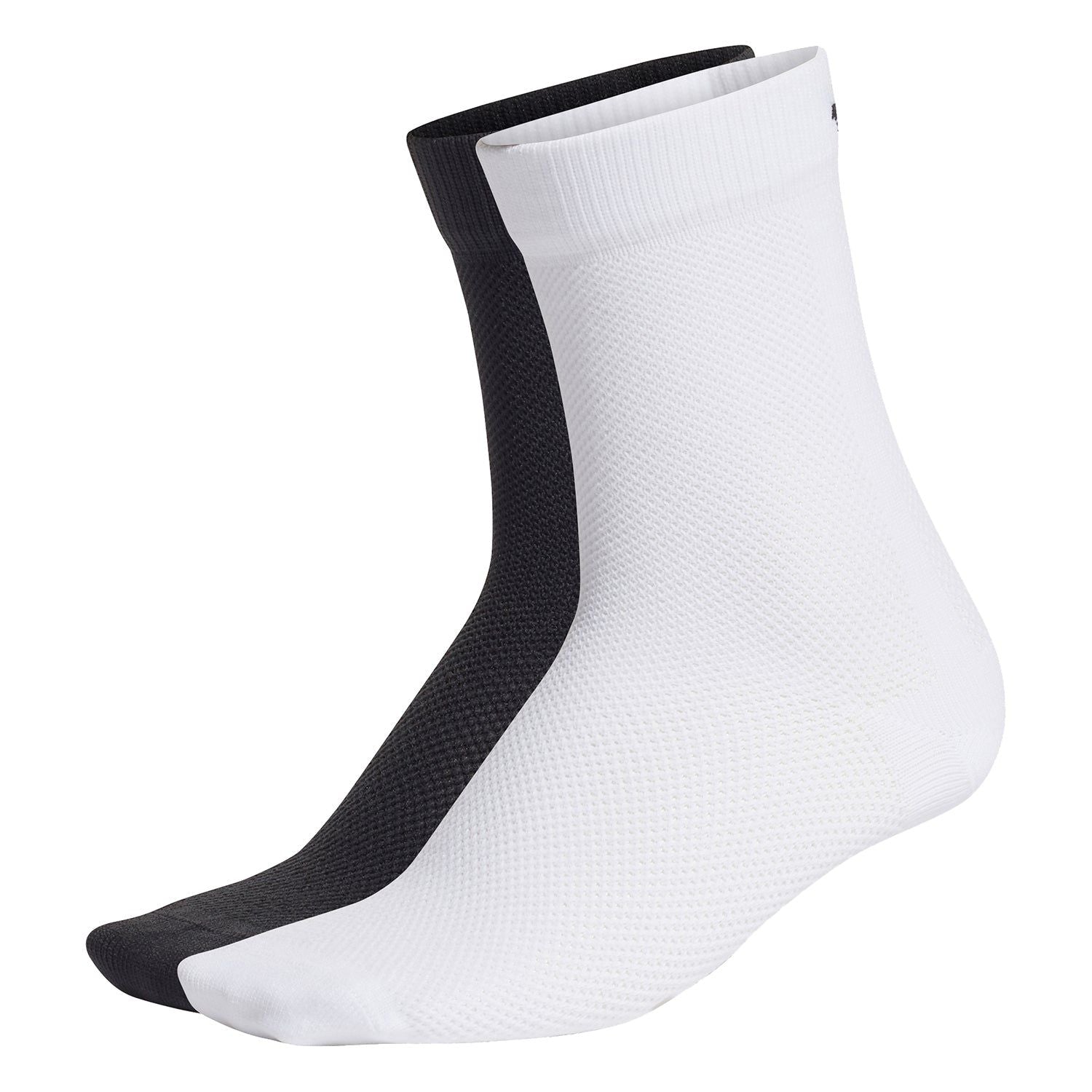 adidas Originals Mesh Socks 2 Pairs - Black/White - ViaductClothing - -
