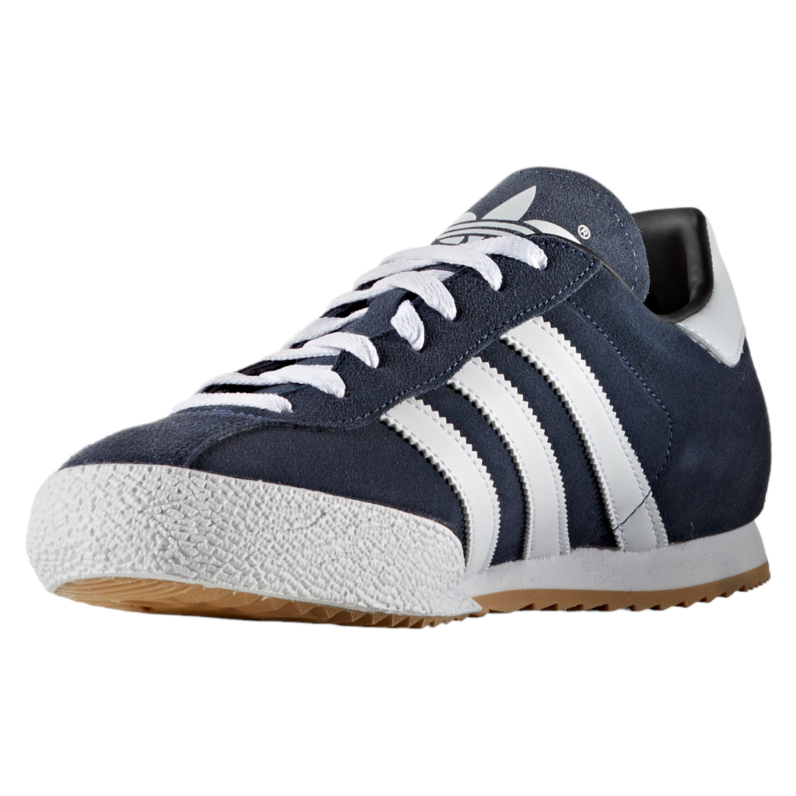 adidas Originals Samba Super Suede Trainers - Navy / White - ViaductClothing - -