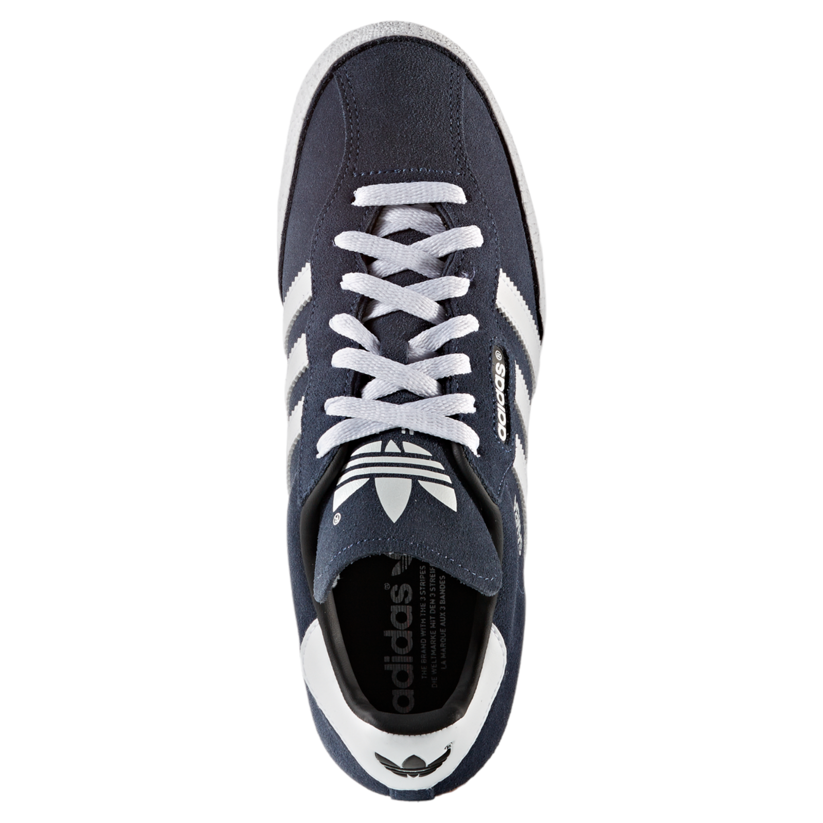 adidas Originals Samba Super Suede Trainers - Navy / White - ViaductClothing - -