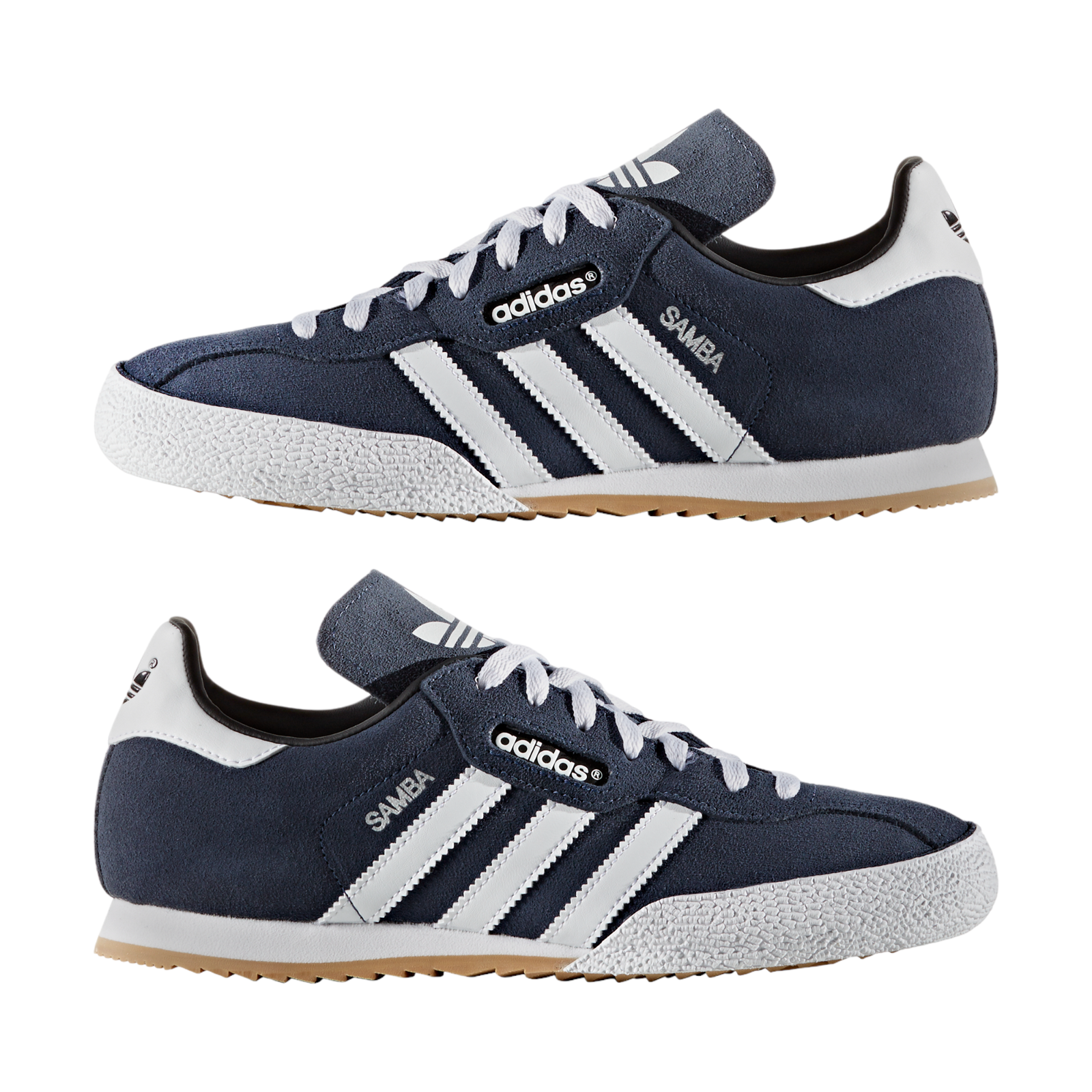 adidas Originals Samba Super Suede Trainers - Navy / White - ViaductClothing - -