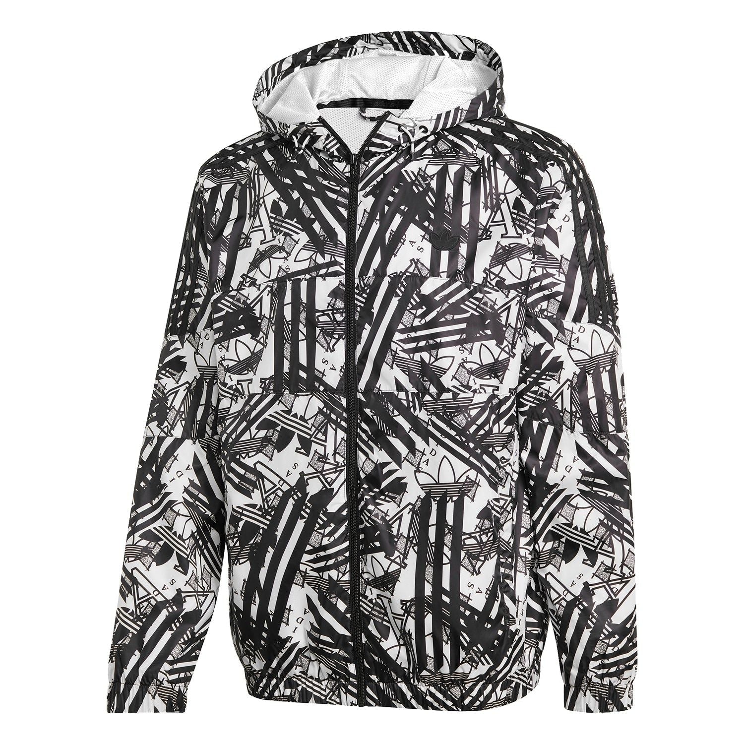 adidas Originals SPRT Windbreaker - Black / White - ViaductClothing - -