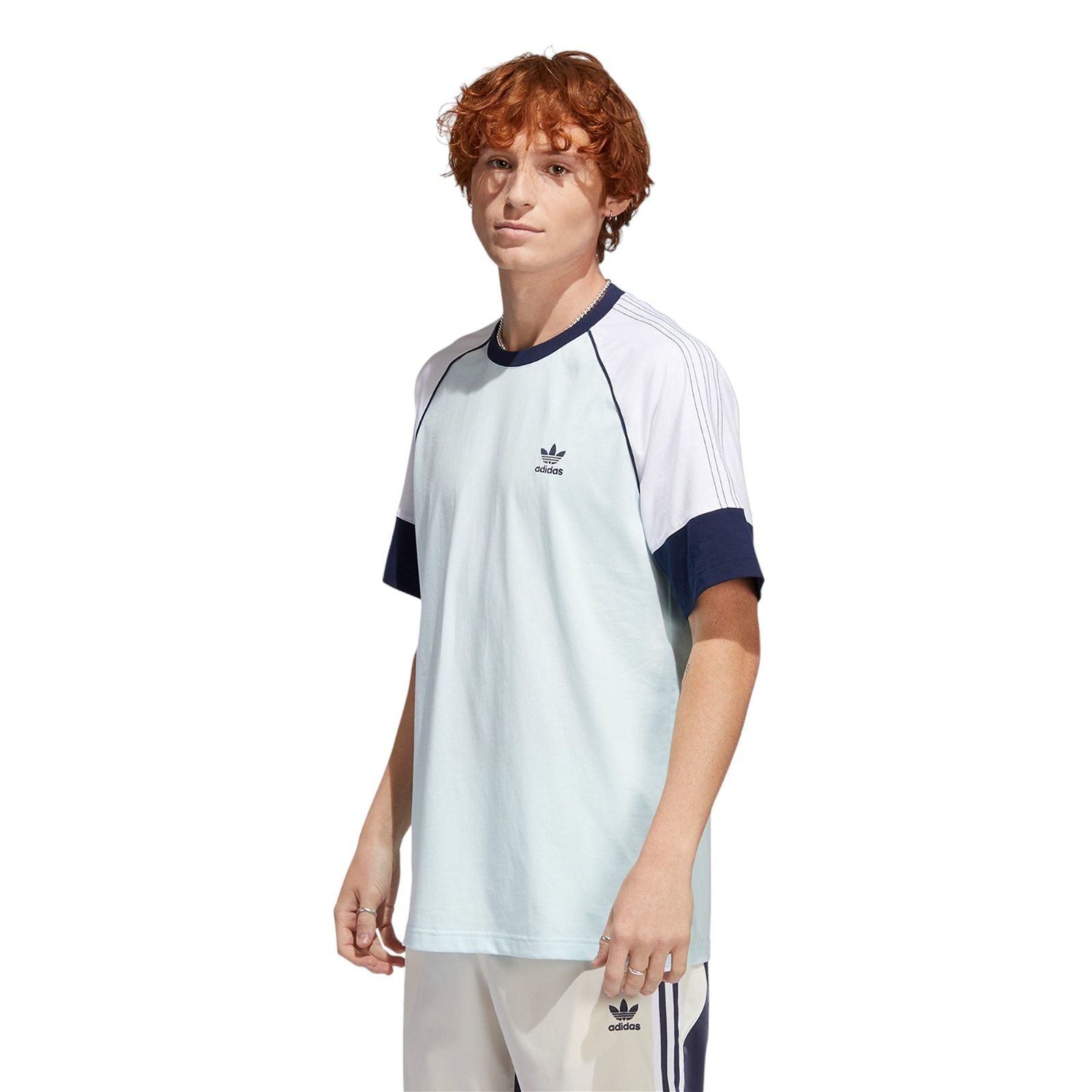 adidas Originals SST Superstar T-Shirt - Almost Blue / White - ViaductClothing - -